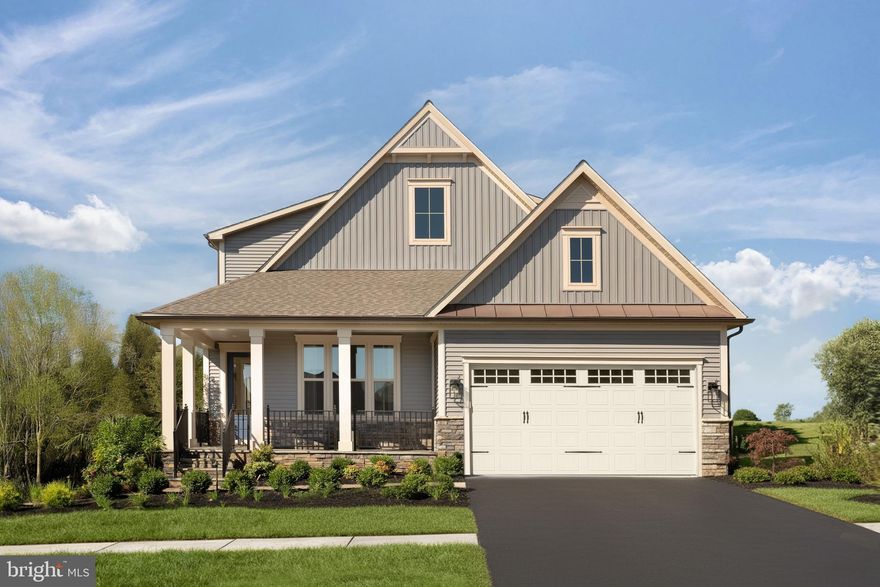 Kerger Pond by NVHomes features 2 unique Single Family Detached Home opportunities nestled in a enclave of 55+ Villas, ideally located in Ellicott City. The Carmel single-family home offers NVHomes newest level of luxury. Enter the foyer to find a guest suite and bath tucked away for privacy. The gourmet kitchen is wide open to the dramatic great room, an ideal space for gatherings. Add a rear covered porch and fireplace for outdoor elegance. Past the 2-car garage, your luxurious owner's suite comes with a standard tray ceiling, ample closet and sink space and dual walk-in closets. Upstairs, another bedroom and bath open to a desirable loft. We currently include a spacious finished basement along with ample storage so that you can enjoy all the magnificence of The Carmel. Call today for information- this limited opportunity of only 2 Single Family Detached Homes wont last long!