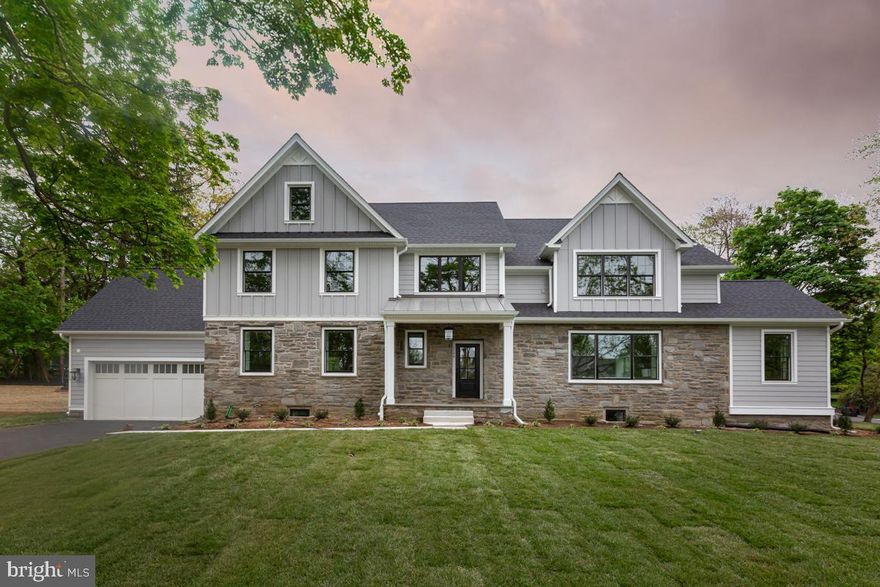 New construction by highly regarded Sposato Homes in the award-winning Lower Merion School District. This exceptional 5 bedroom, 5 full and 1 half bath residence offers over 5,000 square feet of thoughtfully designed living space, including a fully finished lower level. A dramatic two story center hall foyer welcomes you inside, with a spacious dining room on one side and a formal living room on the other. The heart of the home is the expansive chef’s kitchen featuring a large center island, Sub-Zero refrigerator, Wolf appliances, and generous storage, all open to a beautiful family room with coffered ceilings. The main level also includes a private office, along with a functional mudroom with cubbies, pantry, powder room, and access to the garage. 

Second level features the primary suite,  offering an oversized walk-in closet, a flex room to use as an office space or additional closet space, and a luxurious bath with soaking tub, walk-in shower, and double vanity. Four additional bedrooms are all generously sized, including two en-suite bedrooms and two that share a hall bath. A laundry room complete this floor. The finished lower level adds even more flexibility with a full bathroom and multiple spaces that could serve as a playroom, theater, gym, guest area, or additional bedroom. This property is within walking distance to shopping, transportation and award winning Lower Merion Schools.