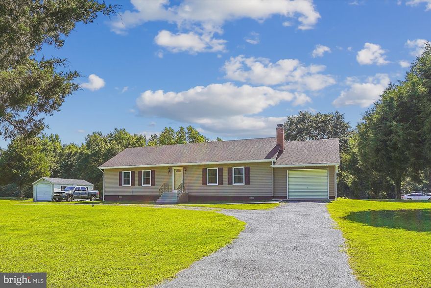 Professional Photography Coming Soon - Step into this impeccably maintained rancher boasting 3 bedrooms and 2 full baths, nestled gracefully on a generous 3-acre parcel. The year 2007 saw significant updates, including a new roof, gutters, downspouts, vinyl siding, and windows, all contributing to enhanced aesthetics and functionality. The addition of central heating and air in the same year further elevates the comfort of this residence.

While the kitchen and baths retain their original charm, they have been wonderfully preserved and remain in exceptional condition. The prevailing sense of pride in ownership is palpable throughout every corner of this enchanting abode.

Enhancing the appeal, you'll discover a capacious shed on the property, providing valuable storage space. Notably, a staircase leads to the floored, unfinished attic, presenting an excellent opportunity for additional storage or the potential to expand the living space.

Welcome to a home where meticulous care harmonizes with functional updates, offering you a truly delightful living experience.