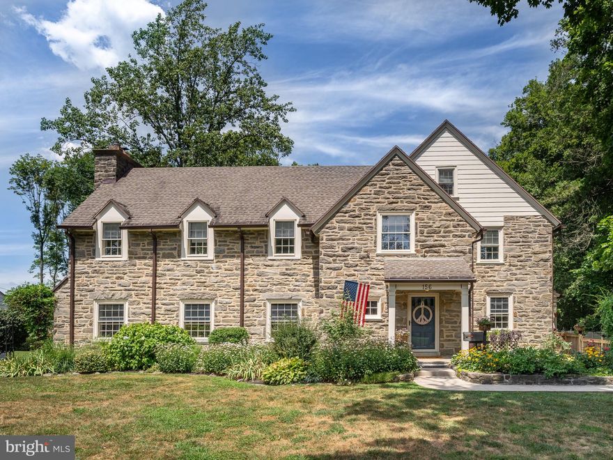 COMING SOON! Lovely home in Merion Golf Manor!  Built in 1929 with beautiful seasonal views of Merion East Golf Course, this home, located in Haverford Township, is walkable to Havertown and Ardmore and has easy access to Philadelphia by car or train. Timeless original stone exterior, vintage interior architectural details, hardwood floors throughout, 5400+ sq feet, 7 Bedrooms and 4 1/2 bathrooms offer all of the comfort and space you could want for your personal and entertaining needs. Features include - FIRST FLOOR: 9’ ceilings; understated, yet grand front staircase to 2nd level; rear staircase to 2nd & 3rd floors; oversized living room with fireplace and French doors to covered stone patio; office/sitting room with French doors to same covered stone patio; dining room with built-ins and extra-large (13' x 6') picture window with backyard and golf course views; renovated eat-in kitchen with dedicated covered side entrance and radiant heat. SECOND FLOOR: Primary bedroom showcases extra-large picture (13' x 6') window with backyard and golf course views, primary bath, and linen closet; 4 additional bedrooms with Jack and Jill bathrooms. THIRD FLOOR: 2 bedrooms, sitting area, bathroom with rain shower, and walk-in attic storage. BASEMENT: Unfinished with laundry area runs the footprint of the entire home with endless storage and outside access. GARAGE with original sliding doors.  EXTERIOR: Stone, and wide plank fiber cement siding that recreates the original clapboard design.  Garden beds with mature perennials, step down flagstone covered and uncovered patios.