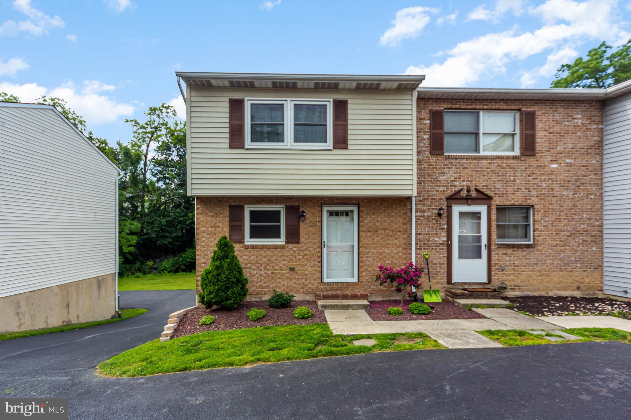 Don't miss the opportunity to own this end unit townhome in Creekside Village. Home features 3 bedrooms, 1.5 baths and a 1 car garage! Replacement windows and a new sliding door installed in April of 2019. An oversized deck in the back overlooking private woods. All kitchen appliances convey! Vinyl plank flooring throughout, Central Air, Heat Pump, Washer & Dryer and more. A very low monthly Association fee of $80 makes this home not only affordable but perfect for an owner occupant or an investor! A stones throw away from Central Penn College so live there for you or a great rental for some college students! Schedule your private showing today!
