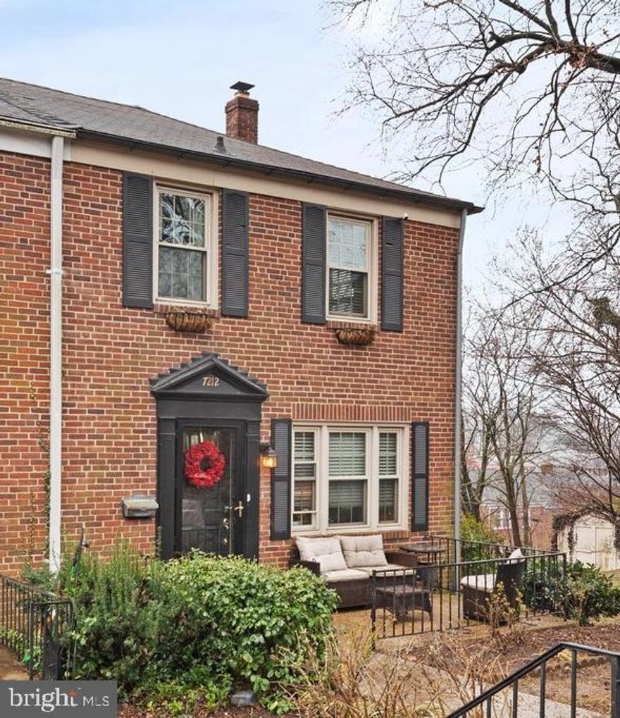 7212 Lanark Rd is located in one of Rodgers Forge best kept secrets; a quiet cul-de-sac with no through traffic, ample head on parking, and a short walk to Rodgers Forge Elementary/Dumbarton Middle School. Stunning kitchen with cherry cabinets, new granite counters, subway tile and a subzero fridge! The gas fireplace in living room provides a great atmosphere and warmth on those chilly nights. The classic two glass front corner cabinets in dining room allow for extra storage. The walk-out lower level is fully finished with a large family room with built-in cabinets  and recessed lighting, fourth bedroom (or home office, workout room) and full second bath. A beautiful trek deck overlooks one of the neighborhood’s largest yards with a Hosta garden, and lower level seating area for outside dining or a fire bowl.