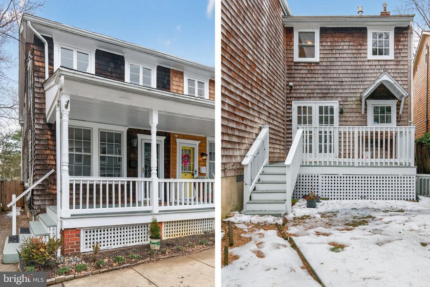 The perfect Downtown Annapolis home and location!  This great blend of old and new, melds lots of beautiful original material with modern updates like an open floor plan with a great room and an easy and convenient gas fireplace.  Lots of natural light shines through the wavy glass windows and bathes each room in sunshine. The primary bedroom has a fun and functional loft, which has been used as a sleeping space and also an office.  Backyard has a large deck, is completely fenced and is an ideal size for entertaining. Being on the coveted "water block" of Charles St. has many advantages. The street is one-way, so there is little through traffic which adds to the peaceful neighborhood atmosphere and provides better parking than in other parts of downtown Annapolis.  The welcoming front porch has a view of the waterfront park with a floating dock to launch your kayak or hop on the water taxi. It's just a stone's throw away. Charles St. also has parking on BOTH sides of the street and is just 3 short blocks from Main St.  House systems are all natural gas.