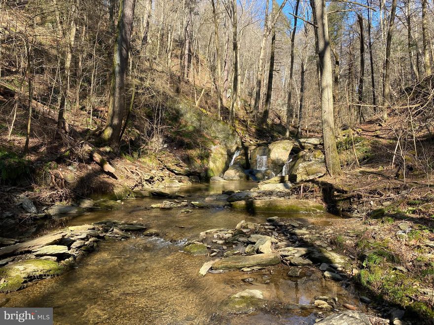 Gorgeous 22 acres of raw land for sale.  Great for fishing, hunting, camping, and hiking.  Stunning trails and amazing views.  Deer Creek runs through the site.  Incredible waterfalls. View showing instructions to gain access and directions. Call Matt Pecker with any questions.  LAND IS NONBUILDABLE