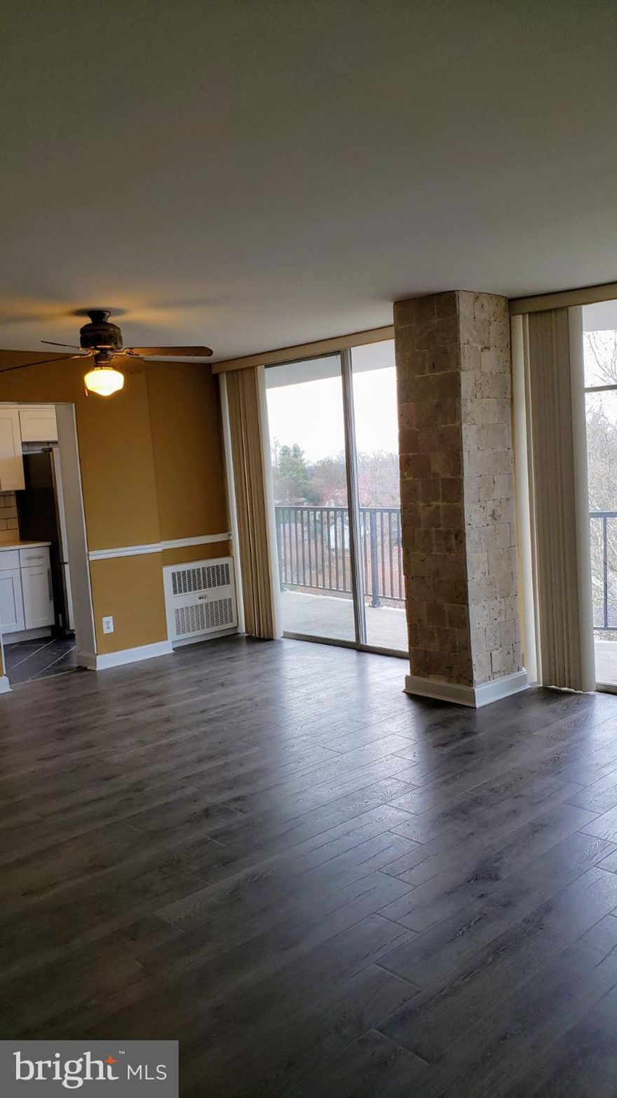 Fabulously renovated super size  bedroom condo in a hard to find building ready for your immediate move in.Unit features large eat in kitchen with separate formal dining area featuring exposed brick  pillars  and floor to ceiling daylight windows that open on to a huge surround balcony.  All your utilities are included, bus stop in front of building and metroline is just about a mile away. Rent with option opportunity may be considered under the right conditions.