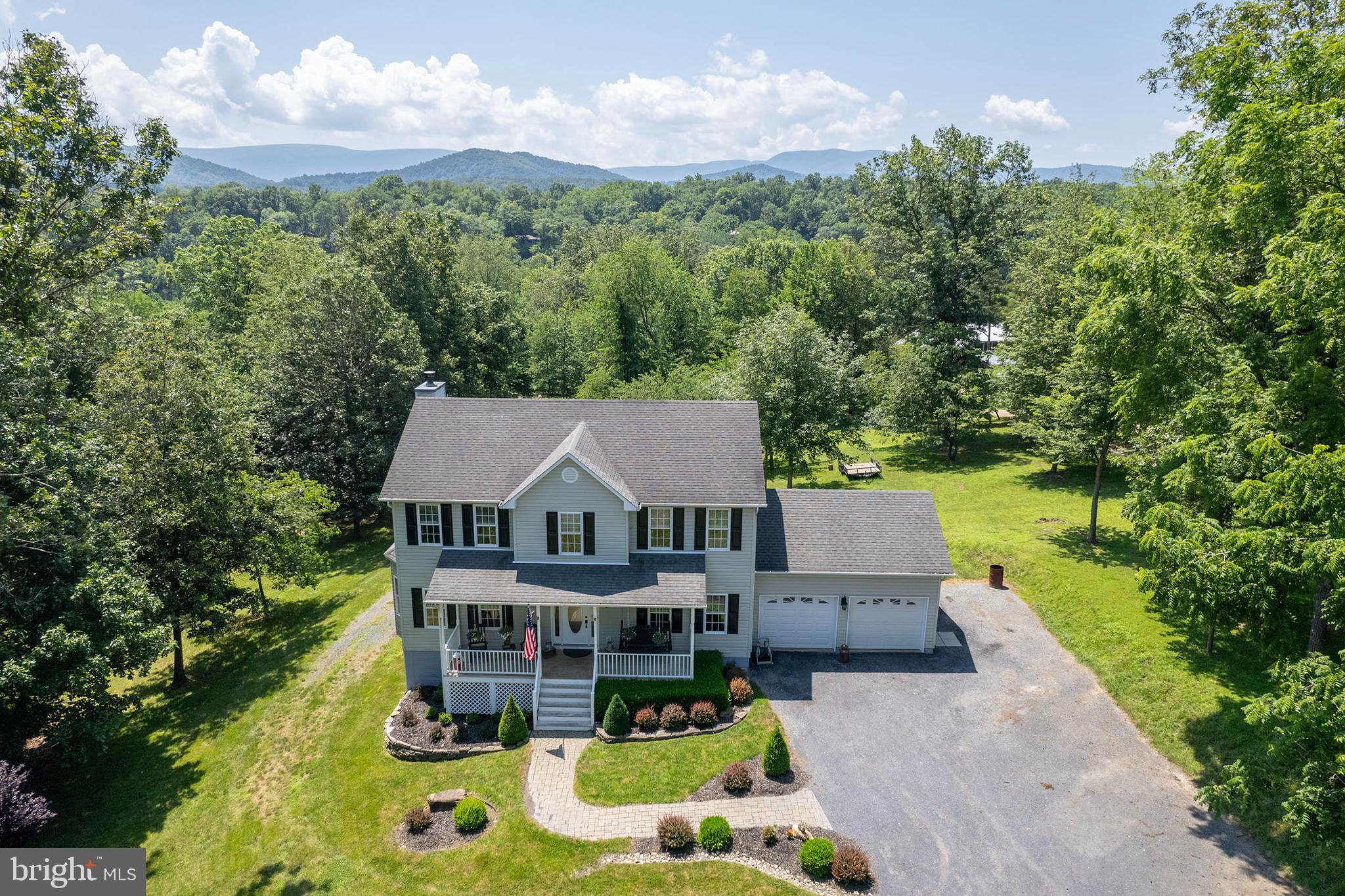 Discover the perfect blend of comfort and nature in this Country Colonial home nestled in the serene Thunderbird Farm community. Spanning 2,250 sq. ft. of finished living space, this residence boasts four spacious bedrooms and 3.5 bathrooms, designed for both relaxation and entertaining. The heart of the home features an open floor plan, complete with a country-style kitchen that seamlessly flows into the dining area and family room, both of which are complemented by upgraded countertops and stainless steel appliances. Step outside to your expansive 5.02-acre lot, where tranquility meets opportunity. Enjoy picturesque views of the South Fork Shenandoah River, with 311 feet of private waterfront access, perfect for fishing, canoeing, or simply wading in the historic Shenandoah River and taking in the scenic vistas. The partly wooded landscape offers a secluded retreat, while the rear yard and side yards provide ample space for outdoor activities. Farm enthusiasts will appreciate the barn and the freedom to farm on the property. Exterior features include charming bump-outs, a porch for leisurely evenings, and thoughtful landscaping that enhances the natural beauty of the surroundings. Additional highlights include a daylight basement with potential for customization, energy-efficient windows, and a high-efficiency water heater. With convenient access to commuter lots and a community airport less than 5miles away, this home combines rural charm with modern convenience. Experience the lifestyle you’ve always dreamed of in this captivating property! The riverfront cabin by the river is sure to be enjoyed during days on the river or a night stay! If you're looking for privacy and the opportunity to experience the outdoors, including the mountains and Skyline Drive, where you can enjoy hiking, biking, caving, or visiting a nearby winery, 1159 Stoney Bottom Rd has a lot to offer! Come and take a look!