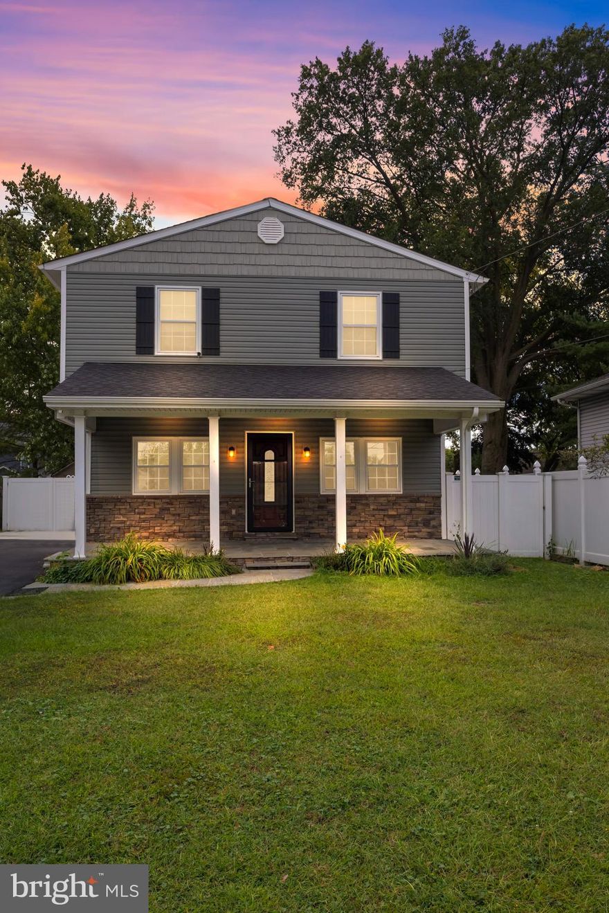 Beautiful 3-bedroom, 3 full bath single family home located in Edgemere. This water-oriented community offers local marinas and several waterfront restaurants. This home is located across the street from the water and does not require flood insurance. Siding and windows installed in 2022, include a lifetime warranty. Beautiful flagstone front porch, recent asphalt driveway, new concrete patio in rear of home.  Main level of this home offers a large living room, pellet stove, formal dining area, eat in kitchen, laundry room and one full bathroom. The second level offers 3 spacious bedrooms and 2 more full bathrooms. The rear yard offers a large deck leading to an above ground pool for all of your summer fun parties. There is a large storage shed approx 14x26' in size with a front loading garage access door. Off street parking for 10+ cars and no HOA makes this home perfect to keep your boat or camper right in your own driveway! Seller offering paint credit with acceptable offer.