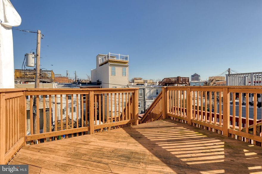 Exceptional Properties. Exceptional Clients. OFF STREET PARKING! Welcome to 815 S Linwood Ave, an updated 2 bedroom, 2 full bathroom Canton home w/rooftop deck & off street 1 car parking ready for rental, lease can start Sept 1st! Gleaming hardwoods throughout, main level boasts living room, combined dining & kitchen w/ butcher block countertops and hanging pot & pan rack for extra storage. Upper level provides 2 spacious bedrooms both w/ ceiling fans, an additional hall space w/ wardrobe for your organization needs, 2 full baths one w/ stall shower & one with jetted tub shower, and access to your rooftop deck an amazing space to relax and entertain. Lower level provides abundant storage and laundry.