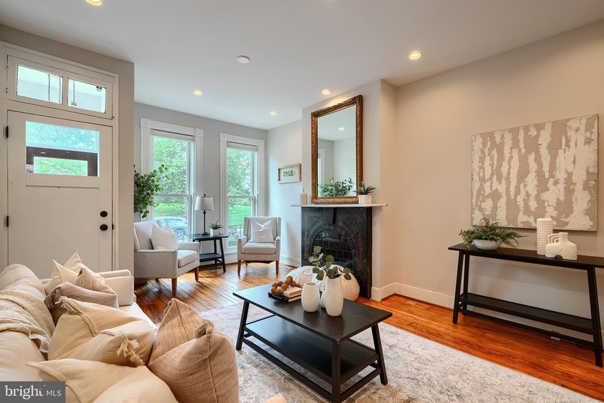 Lovely 3 bed 2 bath park front home flooded with natural light. Enjoy a seamless blend of historic charm and modern updates. This custom renovation features a gourmet kitchen, spa like baths, dual zoned HVAC, original floors, staircase, and stunning mantles. The upper level boasts two bedrooms, a large primary bath, and convenient laundry. Venture to the lower level to find a large bedroom with egress, large, newly renovated bath, and a workshop with storage. Easy parking pad out back with EV power upgrade.  Recent Home upgrades include the following : New roof 2024 (complete tear off and replace), New rear siding 2024.  2019 complete renovation designed by Eastwing architects
2019 renovation included: All new electrical, All new plumbing, New dual zone HVAC, New appliances, New windows and doors, Custom cabinetry, lighting, etc.