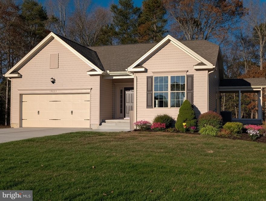 **0.5% OF LOAN AMOUNT IN A LENDER CREDIT WITH PREFERRED LENDER, FIRST HOME MORTGAGE**

COMPLETE - Welcome to the Windsor model — a beautifully designed home that combines modern comfort with timeless charm. Featuring three spacious bedrooms and two full bathrooms, this thoughtfully crafted residence offers an open-concept layout ideal for both everyday living and effortless entertaining.

Step inside to find luxury vinyl plank flooring throughout the main living areas, adding durability and elegance. The gourmet kitchen is a true centerpiece, complete with gleaming granite countertops, stainless steel appliances, and a large island perfect for gatherings. Enjoy the covered porch and the serenity of a lot that backs to the woods. 

Located in the heart of Milton, DE, the Windsor provides the perfect balance of quiet country living and coastal convenience. Surrounded by scenic landscapes and natural beauty, this home offers a peaceful escape just a short drive from the vibrant shores of Rehoboth and Lewes Beaches.

Don't miss your chance to own this inviting retreat in one of Delaware’s most desirable areas.