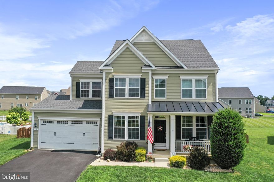 Come home to Springdale Farm in the quiet community of Gerrardstown, WV. You'll love the openness of this well cared for home. The natural light flows throughout. The kitchen is beautifully appointed with stainless steel appliances, center island, a tile backsplash & a pantry. The family room is adjacent to the kitchen. Stream to your heart's content with Comcast Xfinity. Upstairs, you'll find 4 bedrooms, 2 full baths & a convenient 2nd floor laundry closet. The unfinished basement with rough-in plumbing and walk up stairs is ready to finish however suits you best. With a .32 acre lot, the backyard is exceptional. It is fenced and ready for pets or entertaining. There is a shed to store all of your outdoor gear.