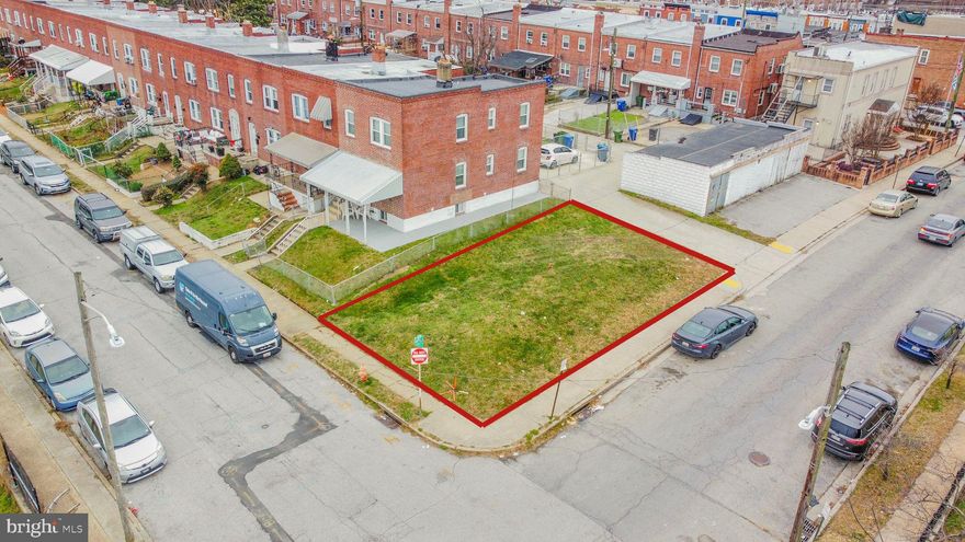 Prime vacant corner lot in highly desirable Greektown, conveniently located just around the corner from an abundance of goods and services, local restaurants, and everyday conveniences. Easy access to major commuter routes, downtown Baltimore, Johns Hopkins Bayview Medical Center, and surrounding neighborhoods. Measuring approximately 60x35, this lot provides a fantastic opportunity to bring your vision to life in a thriving urban setting.