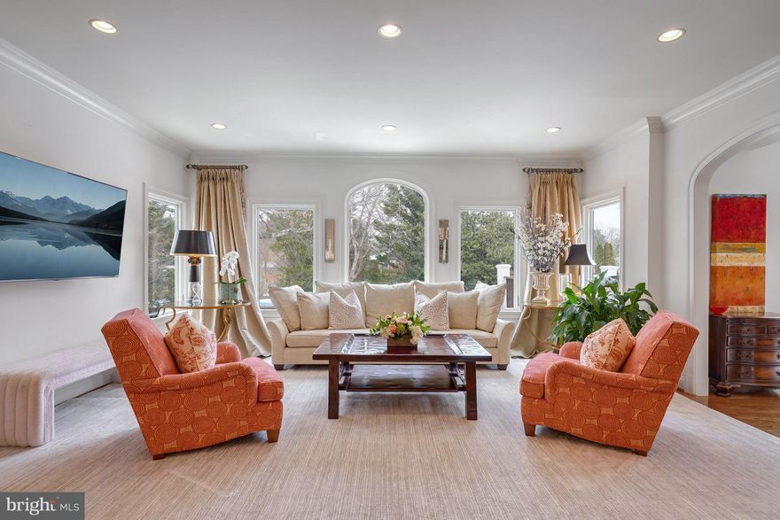 Welcome to 1236 Meyer Court, a meticulously renovated all-brick colonial home, perfectly situated in a serene cul-de-sac. This expansive residence spans over 5,000 square feet and includes 6 generously sized bedrooms, 5 full bathrooms, and 1 half bath. Upon entering, you'll be greeted by stunning hardwood floors and recessed lighting that flow seamlessly throughout the main level. The gourmet kitchen is a chef's dream, with a large center island that offers ample seating, top-of-the-line stainless steel appliances, a built-in beverage cooler, and a sunlit breakfast room with sliding glass doors leading to an oversized deck – ideal for enjoying the beautifully landscaped backyard. The main level also includes 3 spacious bedrooms, a full bath, and a convenient Jack-and-Jill bath. Upstairs, the private owner’s suite provides a tranquil retreat with vaulted ceilings, access to the deck, dual expansive walk-in closets, and a spa-like bathroom featuring separate vanities and heated floors. The walk-out lower level offers a cozy recreation room with a fireplace and built-in shelving, as well as 2 additional bedrooms and 2 full bathrooms. Perfectly located, this home offers convenient access to downtown McLean's amenities, a short walk to the Potomac School, and easy access to George Washington Parkway, the Beltway, Tyson’s Corner and the Silver Line metro station.