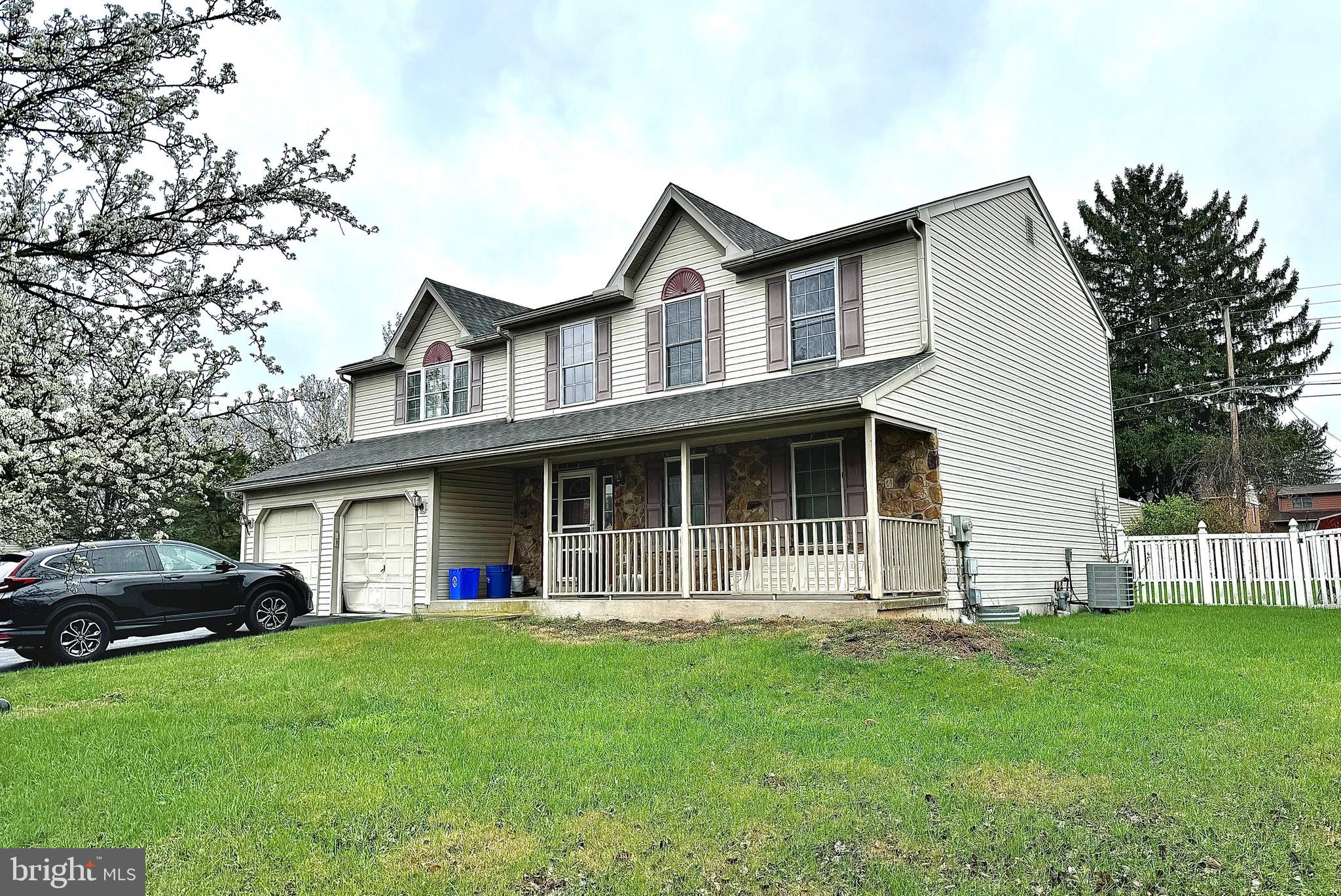 Exeter Township 4 bedroom, 2.5 bath colonial in Valley Ridge development; Corner lot; Fenced back yard; 2-car garage; ** Home requires complete rehabilitation, priced accordingly**