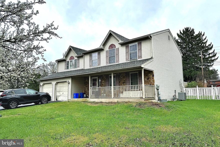 Exeter Township 4 bedroom, 2.5 bath colonial in Valley Ridge development; Corner lot; Fenced back yard; 2-car garage;  ** Home requires complete rehabilitation, priced accordingly**