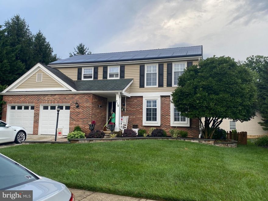 Beautifully updated and meticulously maintained, this home combines modern upgrades with thoughtful design inside and out! Exterior features include updated vinyl siding, new garage and front doors, a 6‑month‑old roof, Anderson windows in front of home, gutter guards, and a composite covered deck with a retractable sunshade. Enjoy the fully fenced backyard with a concrete‑based over sized shed, new trees, hardscape walkway, and an above‑ground pool — perfect for relaxing or entertaining.

Step inside to a stunning first‑floor renovation showcasing an expanded dream kitchen. Highlights include a flat ceiling with recessed lighting and crown molding, 42” custom cabinetry with under‑cabinet lighting, two double pantries, pull‑out drawers, lazy Susan's, a farmhouse sink, quartz counter tops, stainless steel appliances, wine chiller, range hood, glass back splash, gas stove, and crank‑out windows. The inviting living room offers a custom built‑in bookcase, gas fireplace, and plantation shutters.

Upstairs, the primary suite boasts vaulted ceilings, a walk‑in closet, and a luxurious renovated bath featuring a floating vanity and custom walk‑in shower. Secondary bedrooms include plantation shutters and upgraded closet systems, while the updated hall bath features new tile flooring and shower.

Additional upgrades include a garage storage system with epoxied floors, attic access for extra storage,The finished lower level provides even more functional space and includes a high‑efficiency gas HVAC system (5 years old) and a tankless water heater. Solar panel system with 8 years remaining on the lease adds energy savings. Truly a move‑in‑ready home offering comfort, quality, and style at every turn!  "New professional photos coming soon to highlight all this home has to offer."