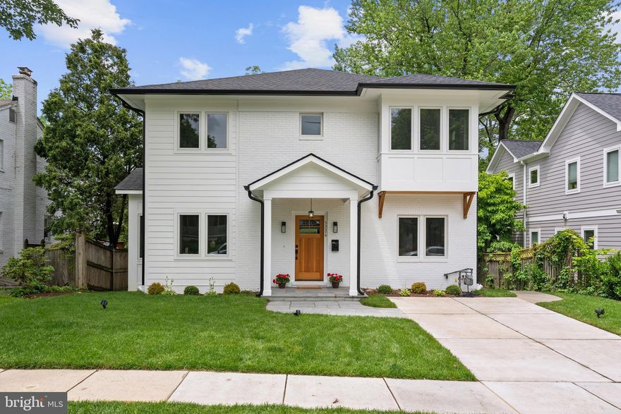 Welcome to 5226 Baltimore Avenue – a spectacular 2025 renovation that defines urban-suburban living, just steps to D.C. With custom finishes and a boutique-builder approach, this Bethesda home stands apart from the mass-produced designs seen elsewhere. A property as unique as it is functional – designed in collaboration with award-winning architect Van Franke – it delivers the best of all worlds: easy access to downtown Bethesda, Friendship Heights Metro, shopping, and restaurants, all while maintaining a suburban charm.

This 4,150 square-foot home features six bedrooms, four full baths, and superb flow across multiple indoor and outdoor spaces. Soaring ceilings and generous room sizes add to the luxury feel, while elegant fixtures and premium finishes elevate every detail.

The kitchen is a chef’s dream: gleaming quartz countertops, state-of-the-art appliances, a custom center island with a breakfast bar and pendant lighting, and a sun-drenched breakfast area. Open to the family room featuring a gas fireplace and coffered ceiling, this area flows effortlessly out onto the rear deck with views of mature trees and a beautifully landscaped, fully fenced-in backyard.

The main level also features a guest bedroom or office with an en-suite bath, dual closets, and custom tile floors. Plus, a mudroom with built-in cubbies ensures an organized entry from the side entrance.
Upstairs, the primary suite is a dream with a large custom walk-in closet and a spa-like bath featuring a soaking tub and dual sinks. Bathed in light with oversized windows throughout, there are three additional bedrooms and a stunning hall bath with double sinks and custom tilework.

The light-filled walk-out basement is a highlight, offering an expansive entertainment area with a custom coffered ceiling in the family room, plenty of light throughout, and direct access to the backyard patio. A sixth bedroom, ideal for a nanny or in-law suite, a full bath, laundry, and ample storage.

Outside, BBQs and dinner parties are practically effortless on the large deck and covered flagstone patio. With lush landscaping and a fenced backyard, along with the private driveway for off-street parking, this is a home designed for those who appreciate location, easy living, and a luxury lifestyle.

Green Acres in Bethesda is known for its unique blend of suburban tranquility and urban convenience. This close-knit community offers a peaceful retreat with tree-lined streets and tidy yards, providing residents with a serene environment. 5226 Baltimore offers easy access to a variety of shopping, dining, and entertainment options. Steps to the Capital Crescent Trail, Friendship Heights Metro, shopping, and dining; close to Spring Valley (D.C.). And bonus – no waitlist for Little Falls Swimming Club (inquire with agent). Inbounds for Westbrook, Westland, and B-CC schools. Ideal for those who want the perfect-sized custom home for today’s lifestyle.