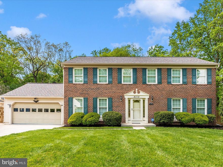 Welcome to your new home*Meticulously maintained brick front colonial  featuring  5 Bdrm, 2 full and 2 half Ba, 2 car gar in much sought after community of Chestnut Farms located on beautifully  landscaped lot (almost 1/2 acre) at end of cul-de-sac *First floor features spacious foyer, large Living Rm (carpet), formal Dining Rm w/hdwd floors, updated Kitchen w/granite countertops, huge island w/breakfast bar*Lots of cabinet and countertop space*Stainless steel appliances* Family Rm off Kitchen with sliding glass doors leading to 30 x 12 deck (great for entertaining) to fenced-in private back yard*Backs to trees* First floor Laundry Rm & Powder Rm.*Upper level has Primary Bdrm w/cathedral ceiling, ceiling fan,  (new carpet), customized walk-in closet.* Primary Ba has soaking tub  & separate shower, dbl bowl vanity, plus motorized skylight & new vinyl tile*  *Upper level also has 4 additional bedrooms and a hall bath*New carpet in upstairs hallway and steps from first level to upper level*Lower level has lg Rec Rm w/built-ins & new flooring , Powder Rm , cedar closet and unfinished area with endless possibilities (great for storage) and walk up steps to back yard*16 x 8 shed.* No HOA* No through streets*Lots of natural light*Freshly painted*Architectural  shingles 2021*Minutes away to major commuting routes, shopping and restaurants, yet off the beaten path*Must See!!Move-in ready*