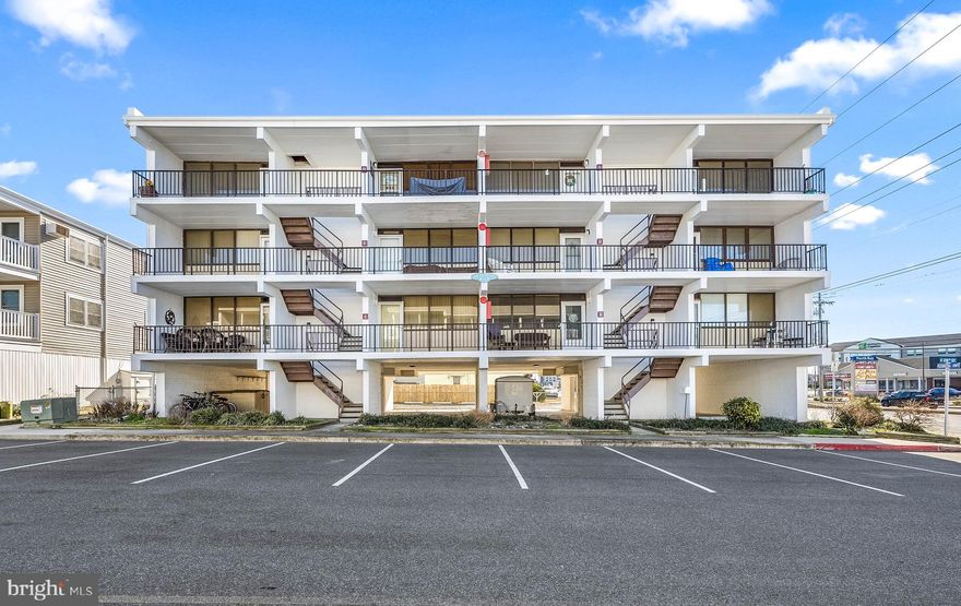 Nestled in the serene and peaceful area of North Ocean City, Maryland, this charming ocean block condo unit offers an idyllic beachside retreat. The condo is housed within a sturdy and well-maintained masonry building, ensuring a quiet and comfortable stay. A mere short walk from the pristine beach, this condo provides the perfect setting for those looking to soak up the sun and enjoy the ocean breeze. Its proximity to the beach makes it an ideal spot for both leisurely days in the sand and refreshing swims in the ocean. The condo boasts three inviting bedrooms, each designed to provide a tranquil and restful atmosphere, perfect for unwinding after a day of beach activities. There are two well-appointed bathrooms in the unit, featuring all the necessary amenities for a comfortable and convenient stay. One of the highlights of this condo is its two dedicated parking spaces. This is a particularly valuable feature in a beach town, where parking can often be a challenge, especially during peak season. With this convenience, guests can enjoy stress-free access to their vehicle for exploring the local area or for simple peace of mind. In addition to the beach, the condo is located close to a variety of great restaurants. Whether you're in the mood for fresh seafood, a quick bite, or a fine dining experience, you'll find plenty of options to choose from. This close proximity to local dining spots allows guests to fully immerse themselves in the culinary delights of Ocean City. Overall, this Ocean City condo is a splendid beach getaway, offering a blend of comfort, convenience, and proximity to the beach and local attractions. It's a perfect choice for families, groups of friends, or anyone looking to experience a relaxing and enjoyable beach vacation.