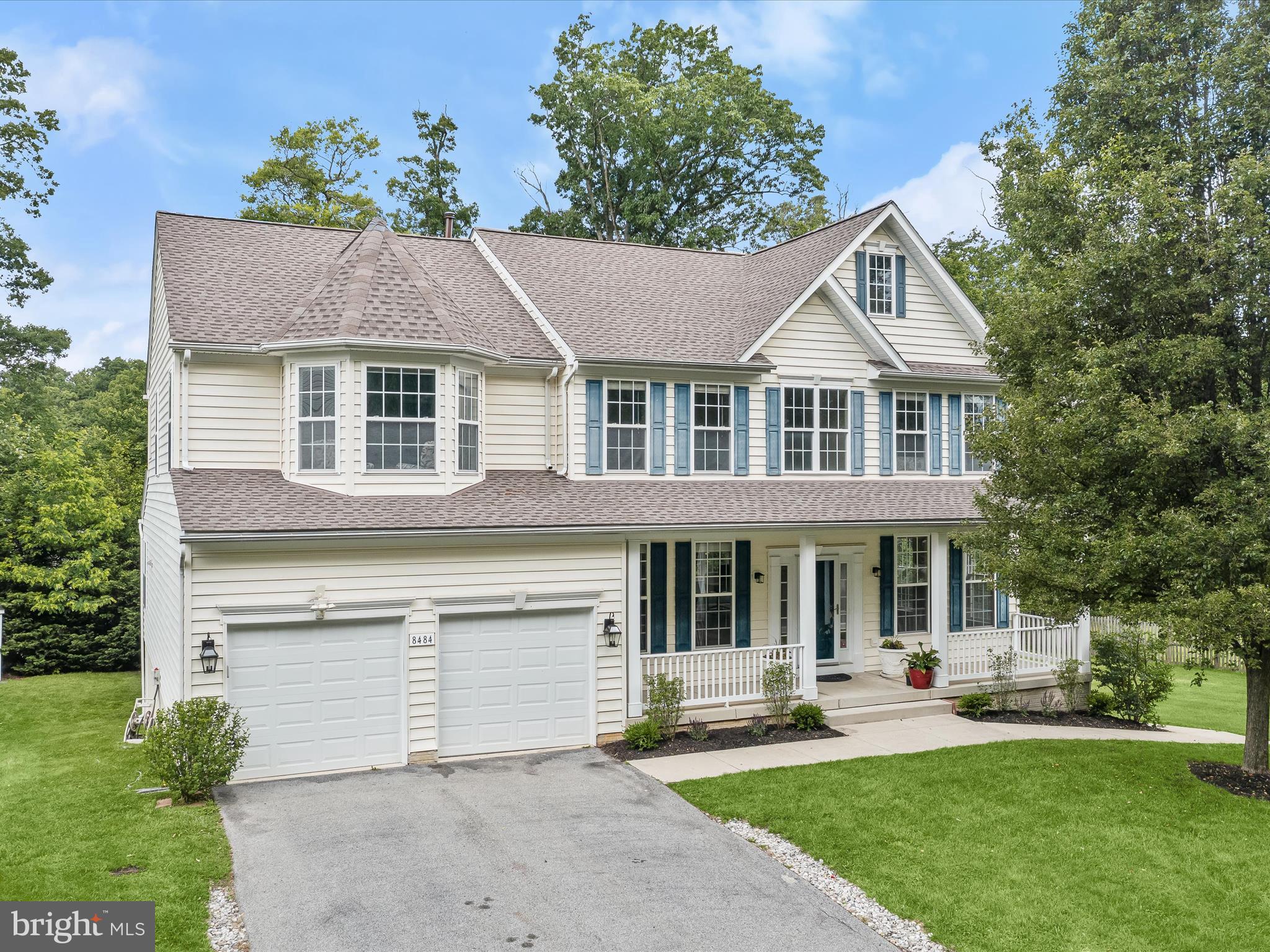 Stately Colonial on Premium Private Lot with Luxe Guest Suite
Stunning 5-bedroom, 3.5-bath colonial offers over 4,000 square feet of refined living space with a finished basement making an excellent multi-generational living opportunity. Ideally located on a quiet, private street in Ellicott City, this premium half-acre lot offers the rare advantage of no CCRs, HOA, or CPRA fees—plus the convenience of public water and sewer with no septic or well! With thoughtful updates throughout, including a new roof with a 50-year warranty, renovated kitchen and baths, new flooring on the main level, designer interior paint, a secondary HVAC system, countertops and hardware, a custom wrap-around sidewalk, and expanded parking, this home blends timeless elegance with modern comfort. A charming covered front porch welcomes you into a grand foyer showcasing classic accent molding, flanked by spacious formal living and dining rooms. The heart of the home is the soaring two-story family room with a cozy gas fireplace, seamlessly connected to the gourmet kitchen. The chef’s kitchen features granite countertops, wood cabinetry, a tiered island breakfast bar, and stainless steel appliances including a new stove and dishwasher, and microwave. A sun-drenched breakfast room, surrounded by windows, opens to an expansive deck, ideal for entertaining or quiet morning coffee. Additional main-level features include a private home office with French doors, powder room, and a well-appointed laundry room. Upstairs, the luxurious primary suite impresses with a vaulted ceiling, expansive walk-in closet, and spa-inspired en suite bath featuring a jetted soaking tub, separate glass-enclosed shower, and dual granite vanity. Three additional generously sized bedrooms and a full bath complete the upper level. The fully finished walkout lower level is a showstopper, perfect for a multigenerational living, It offers a kitchenette, living and dining areas, a spacious bedroom, full bath, bonus room, and abundant storage, and offers a separate sidewalk/concrete wrap-around for a completely private entry. Conveniently located seconds from Route 100 and just minutes to 29/32/95, ideal for both daily convenience and weekend escapes. This location provides easy access to Columbia, Ellicott City, Elkridge and shopping centers such as Palace Plaza, Shipley's Grant, and Gateway Overlook. A rare find combining elegance, flexibility, and freedom, this stately colonial offers luxurious multi-generational living on a premium lot with no extra fees, all in an unbeatable Ellicott City location. Welcome home to timeless comfort and true independence.