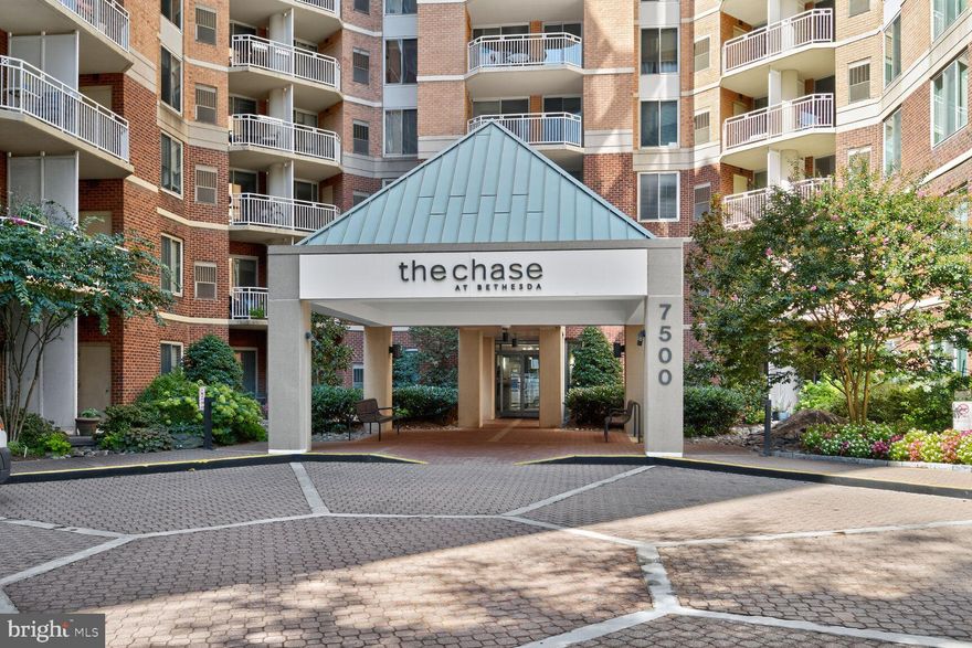Now offered well below market value for a quick sale! Experience downtown Bethesda living at its finest in this spacious 2-bedroom, 2-bath residence at The Chase—just steps from the Metro, shopping, and dining. Featuring brand-new flooring and fresh paint throughout, this move-in ready home offers an open layout with a private balcony for outdoor enjoyment and the convenience of an in-unit washer and dryer. A garage parking space conveys with the unit.

The Chase is a highly sought-after, pet-friendly community with resort-style amenities including a swimming pool and hot tub, two lighted tennis courts, outdoor grilling stations, a community library/workspace, and 24-hour concierge service. Perfectly positioned near NIH, Walter Reed, and major commuter routes, this home combines comfort, style, and unbeatable convenience.

Don’t miss this opportunity to own a stylish home in one of Bethesda’s most desirable communities—now at a new price point under $700K!