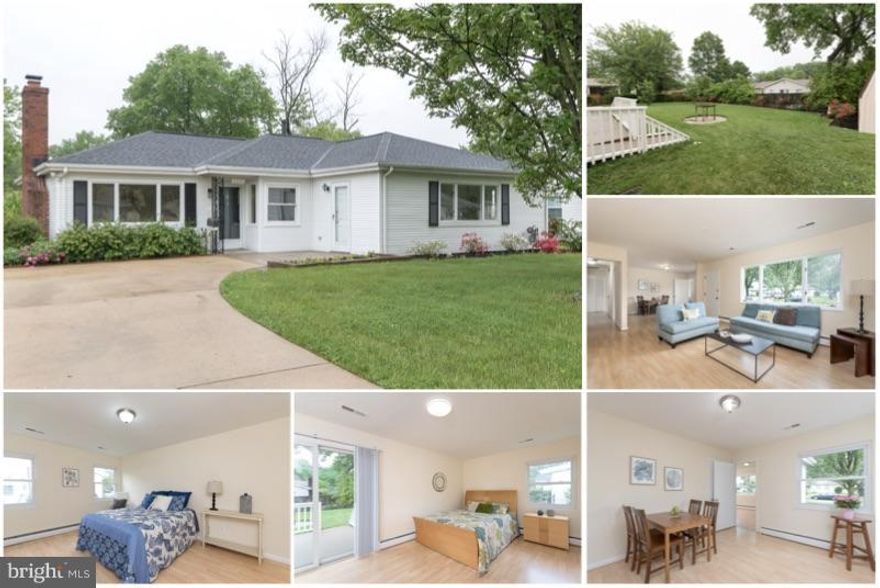 Don't miss this wonderful low maintenance home convenient to mall, shopping, FX Cty Pkwy & I-95! While others are in traffic you could be home relaxing & enjoying your time. Bright & cheery w/oversized windows, spacious bedrooms+fireplace. Updated kitchen w/granite counters+ceramic floors. Lovely outdoor space w/fenced yard, lush landscaping, garden, patio+shed. Updated bath w/ marble floors+more.