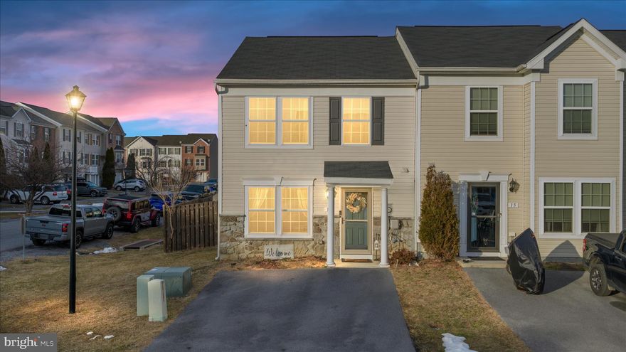 From the moment you pull into the oversized driveway, you’ll feel the pride of ownership in this beautifully maintained end-unit townhome. Built in 2015 and lovingly cared for, this 3-bedroom, 2.5-bath home offers the space, functionality, and comfort today’s buyers are looking for.
The desirable bump-out expands both the kitchen and the primary suite, creating a more open, spacious feel throughout the main living area and providing a generously sized primary bedroom complete with a walk-in closet and private bath.
As an end unit, you’ll enjoy added privacy along with a fully fenced backyard — perfect for pets, entertaining, or simply unwinding after a long day. A storage shed adds even more convenience.
Parking is a standout feature here, with an extra-large driveway, plus additional guest parking available within the community.
All appliances convey. Conveniently located near shopping, dining, and commuter routes in Martinsburg.