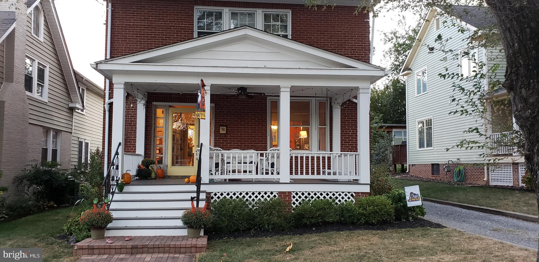The front porch on this house is the best part of the home. Use it for sitting out on and enjoying the beautiful weather. There is also a back porch in case you need need more privacy. This house has a remodeled 3rd floor Guest Suite. The house has hardwoods throughout and was completely remodeled in 2011 years ago and comes with a gourmet kitchen with cherry cabinets. It comes with 2 garages with plenty of room for the kids to run around in the back yard. Close to Handley and the Downtown Mall. This home has a full unfinished basement for storage and additional storage on the 3rd floor. The 2nd and 3rd floor have a Humidification system incorporated in the HVAC system and the 1st floor heating is dual fuel. This is a fantastic opportunity to live in a very desirable neighborhood. Don't miss this opportunity.