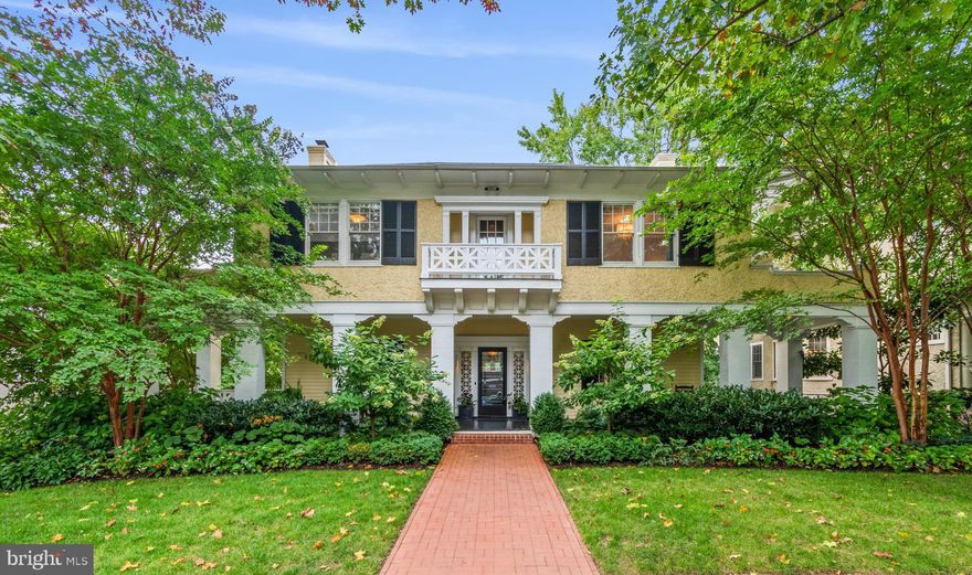 3432 Newark Street is a captivating mission revival house built in 1896 by esteemed architect
Waddy Butler Wood. The home was fully renovated and virtually doubled in size in 2014 by the
renowned architectural firm of Cunningham and Quill. This seven-bedroom home embodies
both distinguished history and an abundance of warmth and charm. Seated on a quarter-acre
double lot, the property offers lush, mature landscaping and many beautiful trees, including tall
magnolias and huge crepe myrtles. This property has been lovingly restored and meticulously
maintained. It is being listed for sale for just the second time in more than fifty years.

A handsome front porch with stately columns leads into a bright and timeless interior filled with
historical details and modern amenities. The front door opens to a spacious foyer and broad
staircase, drenched in sun by a massive original Palladian window. Formal living and dining
rooms flank the foyer, both featuring original fireplaces and intricately carved pocket doors.
The main level includes a light-filled family room, breakfast room, balcony, and a chef’s kitchen
with stone countertops and appliances by Subzero, Wolf, and Bosch. Additional spaces on this
floor include a powder room, mudroom with built-in cubbies, and a butler’s pantry.

Upstairs, a cozy landing library with mahogany bookcases serves as the heart of the second
level. The bright primary suite features modern walk-in closets and a lovely marble bathroom,
while the other wing includes more pristine bedrooms and bathrooms. This level has 5
bedrooms and 3 full bathrooms, offering plenty of versatility.

The lower level boasts a private study with mahogany built-ins. Across from the study, behind
pocket doors, is a media room with a custom home theater system by Deja Vu Audio which
includes restored vintage Western Electric amplifiers that provide warm and dynamic sound for
true audiophiles. Smart storage solutions abound, along with a farm sink, Subzero refrigerator
drawers and a laundry room featuring a large capacity Samsung washer and dryer. This level
also has another full bathroom and two additional sunlit bedrooms, one serving as a home gym.

French doors open to a stunning and private backyard oasis designed by Colao & Peter,
featuring hand-stacked stone, a firepit, and a beautiful saltwater pool and spa with copper-
spouted waterfalls. The pool is lined by magnificent limelight hydrangeas in summer. The pool
decks are flagstone on one side and grass on the other, creating a chic boutique hotel feel.
The property includes a smart irrigation system, security system with cameras, excellent HVAC,
a house-wide humidifier and whole-house water filtration. An original shed matches the house
and provides extra storage. A sturdy backyard fence with auto-shut gates makes the yard kid-
and dog-friendly. A red brick paver driveway echoes the neighborhood's charm. Every detail
reveals a house truly loved and meticulously maintained.

This home is deeded as a Designated Property Member of Rosedale Conservancy. This status
belongs to the houses immediately surrounding Rosedale and entrusts their owners with
certain important stewardship rights, including the power to elect the majority of Rosedale’s
governing board.

Though the neighborhood is quiet and tree-lined, it’s only a short walk to the National
Cathedral and its schools, John Eaton, the Macomb Street playground, and the many shops and
restaurants of both Connecticut Avenue and Wisconsin Avenue’s Cathedral Commons. Also
found within walking distance are Sidwell Friends School, the Cleveland Park Metro, City Ridge,
Cleveland Park library, and the National Zoo.