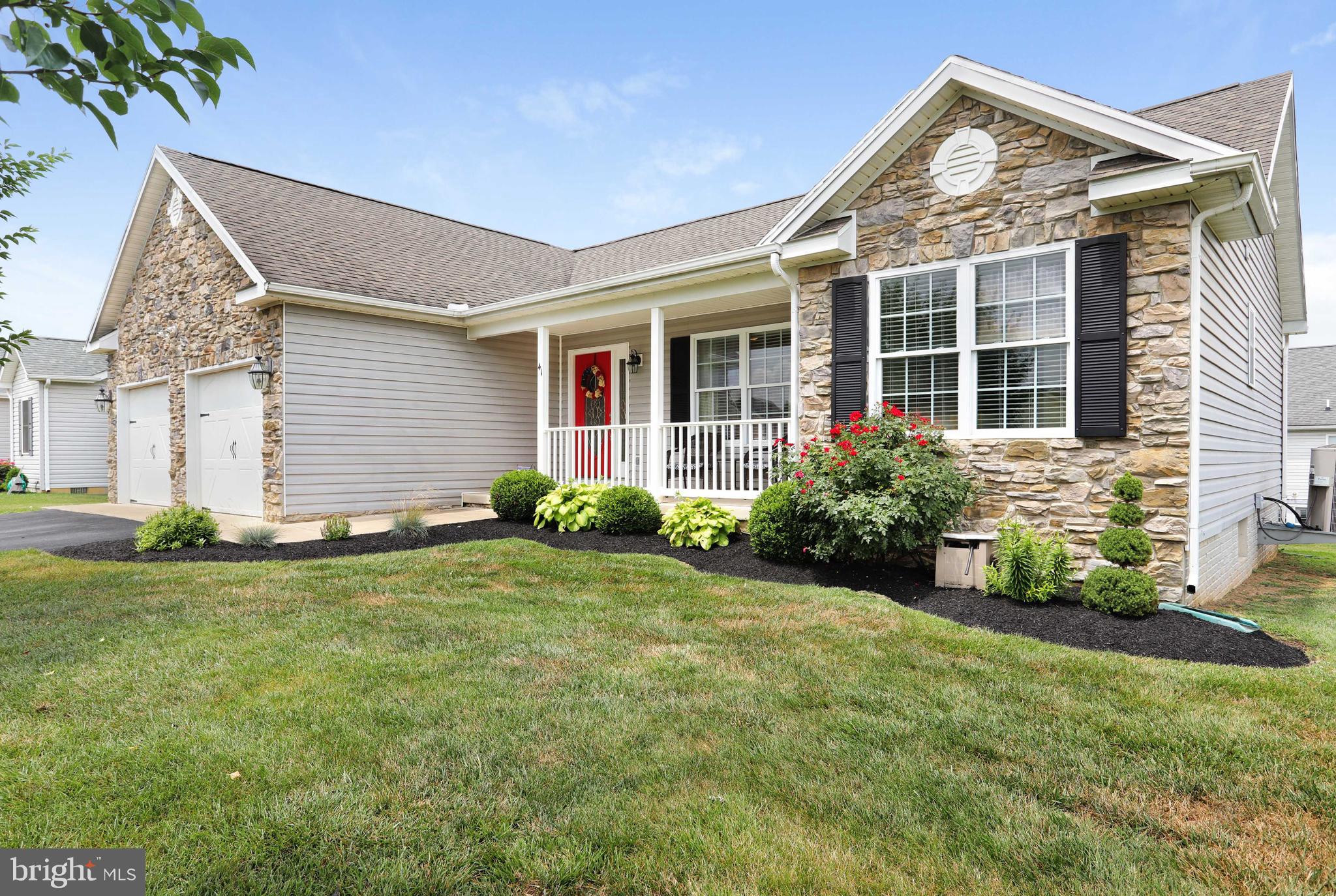 Impeccable home in quiet subdivision just minutes from I81. Recently painted with new carpet and upgraded tile in both bathrooms. Tray ceilings in the living room and master bedroom. Deluxe master bath includes double vanities, jacuzzi tub and separate shower. Upgraded carriage style garage doors. Full, unfinished basement with lots of potential. Freshly sealed driveway and excellent curb appeal.
