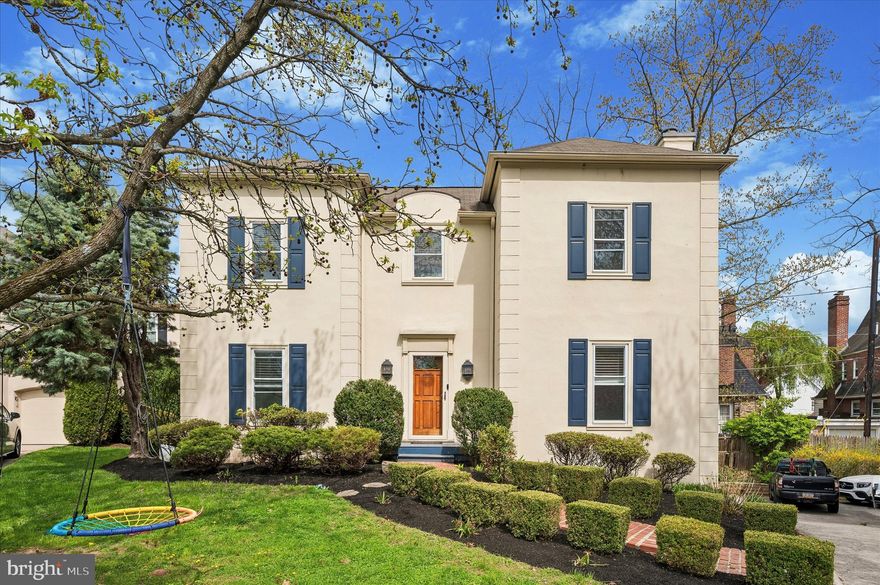ALL SHOWINGS START ON APRIL 18 AT THE OPEN HOUSE! Opportunity knocks in Narberth Borough! This 4-bedroom, 2.5-bath home is located in the highly sought-after Hansen Court enclave on a quiet cul-de-sac. A beautifully landscaped front yard leads to a classic center hall colonial layout.
Step into a sunny, welcoming foyer with a coat closet, which opens to a formal living room featuring recently refinished hardwood floors and a wood-burning fireplace. The updated eat-in kitchen offers an abundance of natural light and access through a new sliding door to a rear deck—perfect for entertaining.
The main level also includes a conveniently located powder room and a versatile additional bedroom, ideal for a home office, den, family room, or formal dining room.
Upstairs, you will find three generously sized bedrooms, two full bathrooms, and a laundry room, providing both comfort and functionality. The spacious primary suite features a walk-in closet, an updated bathroom and extra space that can be used as an office nook.
The finished lower level offers flexible space for a gym, playroom, or living area, along with ample storage. The entire home has been freshly painted, and all hardwood floors have been recently refinished.
Enjoy a fabulous, walkable location close to downtown Narberth, the train station, and local restaurants. Located in the award-winning Lower Merion School District, with choice zone for high school. Just a 20-minute drive to Center City Philadelphia, with easy access to Philadelphia International Airport and King of Prussia. Some photos are virtually staged .