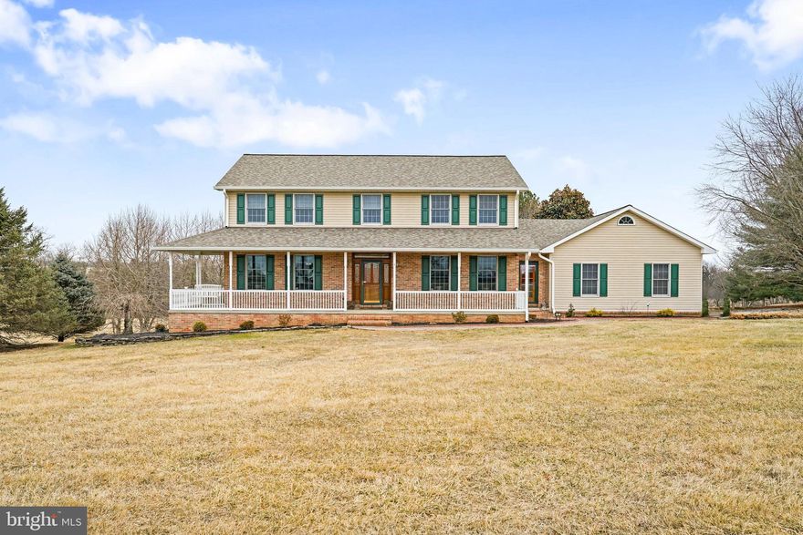 **OFFER RECEIVED...AGENT PLEASE HAVE ALL OFFERS IN BY 6PM ON 2/22/25**Bring your horses! This meticulous custom home sits on over 3 acres and offers plenty of space for a pasture and a barn. No HOA. This large 4 bedroom 2.5 bath custom home has newer roof (2023) and HVAC (2020) . All Anderson windows.  Full walkout basement with high ceilings and double doors leading out to covered rear patio.   The kitchen has granite counters, SS appliances, and a large mudroom is situated between the 2 car attached garage and kitchen and has it's own entrance.  Ceramic floors in kitchen, mud room, and all baths. Hardwoods in hallway dining room and owners suite.  The owners suite has cathedral ceilings, a walk-in closet and jacuzzi tub with separate shower.  Recessed lighting throughout and all lights upgraded to LED lighting for energy efficiency.  500 gallon owned propane tank. Rear deck overlooking back yard and inground pool with liner replaced in 2023.  Calvert and Rising Sun School District (buyer to verify).  Close to rte 1, I-95, rte 40, PA and DE line.