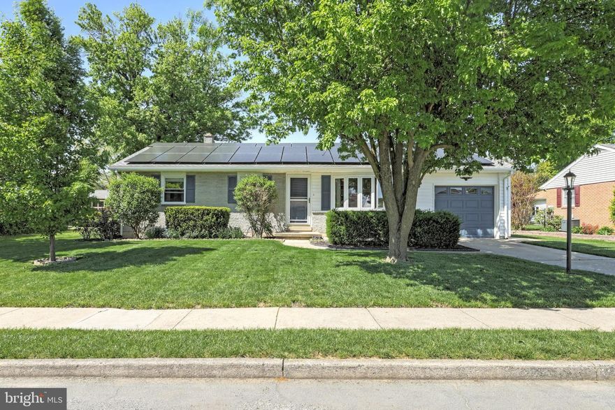 Don't miss out on this tidy ranch home in a convenient location close to shopping, schools and major routes. Spacious living room with hardwood floor, kitchen with dining area, pantry, gas cooktop stove, wall oven. 3 bedrooms with ample closet space. Lower level has a great family room with surround sound,  office area with built-in shelves, laundry, bedroom, exercise room and full bath. Storage areas and closets. Outside entrance. Attached one car garage. Fenced yard. Patio and fire pit to warm you on those chilly nights. Solar panels offer economical utility cost.