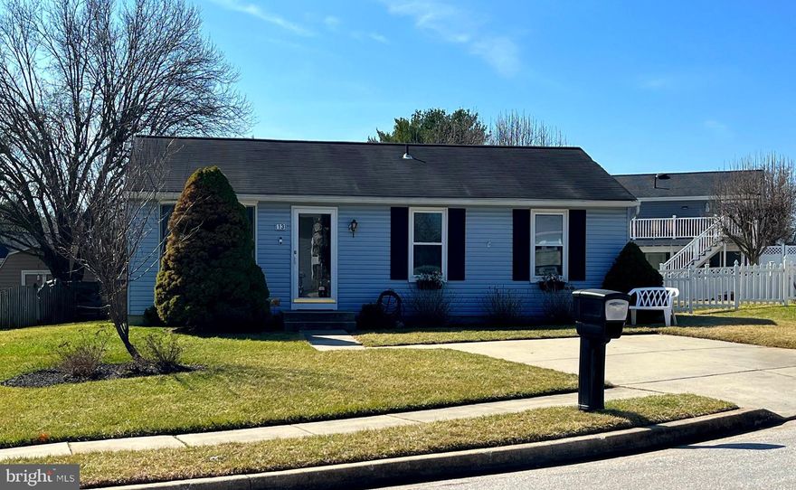 Ideal 3 bedroom rancher.   Perfect for first time buyers or someone that is downsizing.   Many upgrades througout, including new furnace, completely remodeled bath, kitchen updates with stainless appliances.  Freshly pained throughout.   Tasteful neutral decor.   First floor family room with skylights, gleaming hardwood floors and pellet stove leading to custom deck and fenced back yard with shed.    Rear yard is ideal for summer gatherings and cookouts.   Third bedroom has a half bath and is suited more for an office or a nursery.    Very energy efficient home   Off Street parking on a quiet cul-de-sac.   Easy to show.   Won't last long!!!