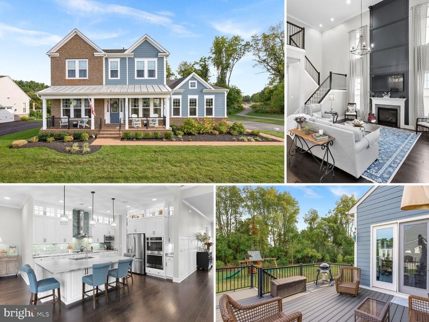 AMAZING! This home has it all and looks like a MODEL! 4 Years Young & Loaded with Upgrades on Premium Lot in Sought-After Meadowbrook | Upgraded Elevation with Brick Accents, Full Front Porch, Brick Walkway | Wide & Welcoming Foyer with Custom Board & Batten Detail leads to Two-Story Great Room/Open Kitchen & Dining Room | Great Room has Two-Story Gas Fireplace with Custom Paneled Fireplace Feature & Custom Light-Filtering Shades | DREAMY Kitchen has an Extended Island, Exquisite Leathered Marble Countertops, Stacked Cabinets with Glass Accents and Inner & Under Cabinet Lighting, Upgraded Stainless Steel Appliances (Including New Bosch Dishwasher), & Glass Tile Backsplash | Adjoining Mudroom Area has Walk-In Pantry with Wood Shelves, Custom Cubby/Drop Zone, and Laundry Room with Cabinetry | Dining Room is Open to Kitchen & Great Room and has a Sunny Wall of Windows and French Doors to Trex Deck | Luxurious Main Level Primary Suite is Spacious and Private, has Tray Ceiling, and 2 Large Walk-In Closets | Primary Bath has Dual Sink Quartz Vanity, Frameless Glass Shower, and Separate Water Closet | Two Additional Bedrooms on Main Level Could Also Serve as Study, Home Office, Play Room, etc. and have Great Closet Space | Full Bath on Main Level has Designer Tile and Glass Shower | Beautiful Engineered 5" Wide Plank Hardwood Floors Throughout the Main Level and Upper Level Family Room | Oak Staircase with Upgraded Iron Balusters & Custom Runner lead to Large Loft/Second Family Room Space | Two Generously-Sized Bedrooms are Upstairs and Connected via Buddy Bath with Dual Sink Granite Vanity & Separate Shower/Water Closet Space | HUGE Unfinished Walk-Up Basement has 2 Plumbing & Wet Bar Rough-In & is Ready to be Customized | Immaculate Side-Load Two Car Garage + Additional Single Car Garage with Extension (can fit 2 cars!) has Heavy Storage Racks | Upgraded Custom Lighting Fixtures Throughout Home | Upgraded Cabinetry, Countertops & Tile in all Baths | Built-In Speaker System on Main Level | Central Vacuum | Trex Deck Looks out to Lush and Level Yard, Backs to Trees, and has In-Ground Irrigation System | Humidifier | Whole House Sediment Filter | Radon Remediation System | Water Filter | Exterior Home & Landscape Lighting on Timer | SimpliSafe Alarm System | Custom Paint Throughout