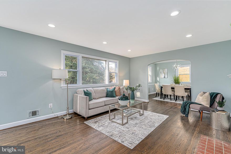 Amazing home in a superb location.  Beautiful street, close to city yet feels like you are in the countryside.   New windows and exterior doors, New Kitchen Cabinets, Quartz Counter, Porcelain tile, remodeled bathrooms, freshly painted, refinished wood flooring all throughout main level and luxury vinyl plank in basement. Deck off of kitchen leading to a huge backyard for all your outdoor activities. Basement Den/Potential Bedroom. Totally updated home ready to go!