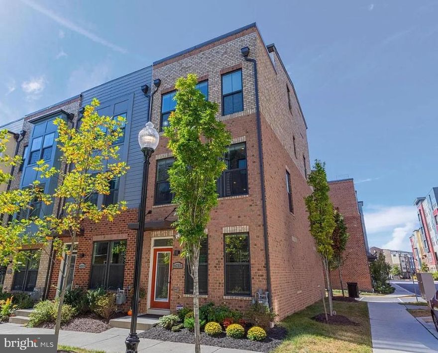 Bright and spacious end-unit townhome in desirable Editor’s Park. Nearly 2,000 sq. ft. with 3 beds, 3.5 baths, and a 2-car garage. Main level features an open layout with a chef’s kitchen (upgraded cabinets, SS appliances, gas range), large dining area with deck access, and a family room with a brick accent wall. Upper level includes an Owner’s Suite with walk-in closet and dual-vanity bath, plus a second bedroom with its own full bath. Top level offers a third bedroom and bath, additional living/loft space, and a private rooftop deck. Prime location—walk to PG Plaza Metro, dining, and shopping.