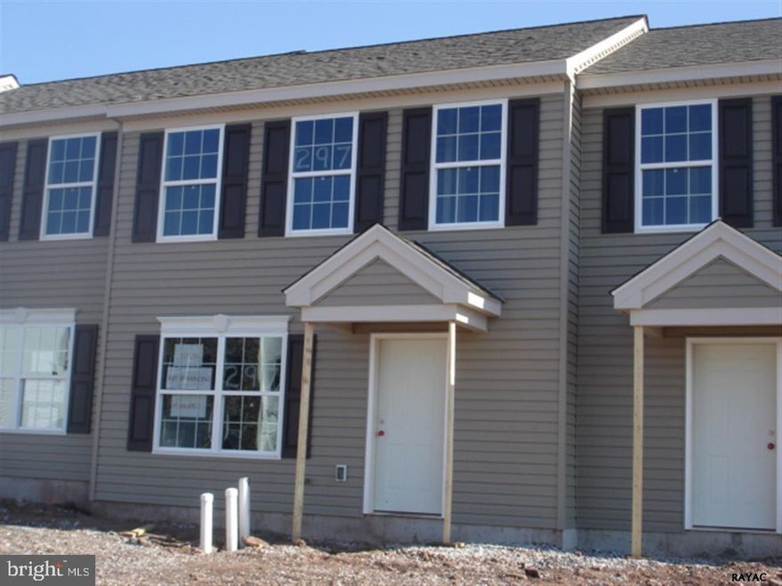 New and ready for immediate occupancy 3 bedrooms near schools. Gas Heating central air rear patio, master bedroom with walkin closet, washer and dryer hookups, off street parking