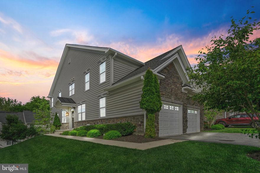 Located in the sought-after Oaks at Lafayette Hill community, you'll find this pristine, end-unit townhome.  This like-new construction home features high-end finishes, a bright open concept floor plan, and all the space you need for comfortable everyday living and entertaining family & friends.  Step inside to find an impressive foyer, and you'll immediately notice the gorgeous hardwood floors, and the neutral palette that will compliment any design style.  A stylish office/study was just added on the main floor.  With pocket doors for privacy, this is a flexible space that can be used to suit your family's needs.  The light & bright kitchen has the ideal layout, plus all the features you want: white shaker cabinetry, quartz countertops, center island with seating for 3, stainless steel appliances (including gas cooking), and a white subway tile backsplash.  A sliding glass door leads to a deck with peaceful views - the perfect space to sip coffee in the morning or dine al-fresco during sunset.  Upstairs, the Owner's Suite will serve as your own peaceful retreat, with a walk-in designer closet, and a beautiful en-suite bathroom.  The spa-like bathroom allows you to indulge in double vanities, a stunning tiled shower, and a circular soaking tub.  Two more stylish bedrooms, a full hall bath, and a laundry room complete the second floor.  The finished, walk-out basement was just completed with a wet bar and plenty of space for a media room, workout room, etc.  The full bathroom also gives it in-law suite potential, or just a great place for guests to stay. Sliding glass doors give you access to the backyard.  All of this, plus a rare 2-car garage in this community and a low HOA fee that covers all lawn maintenance, snow removal, and trash.  Located in the award-winning Colonial School District, with easy access to public transit, Center City, and the lively neighborhoods of Conshohocken and Chestnut Hill.  
Some notable recent upgrades are: Vivant home security system, whole house carbon filter and water conditioner system. Check out the walk-through video and don't miss the upcoming Open Houses! This classy, well-maintained home won't last long!