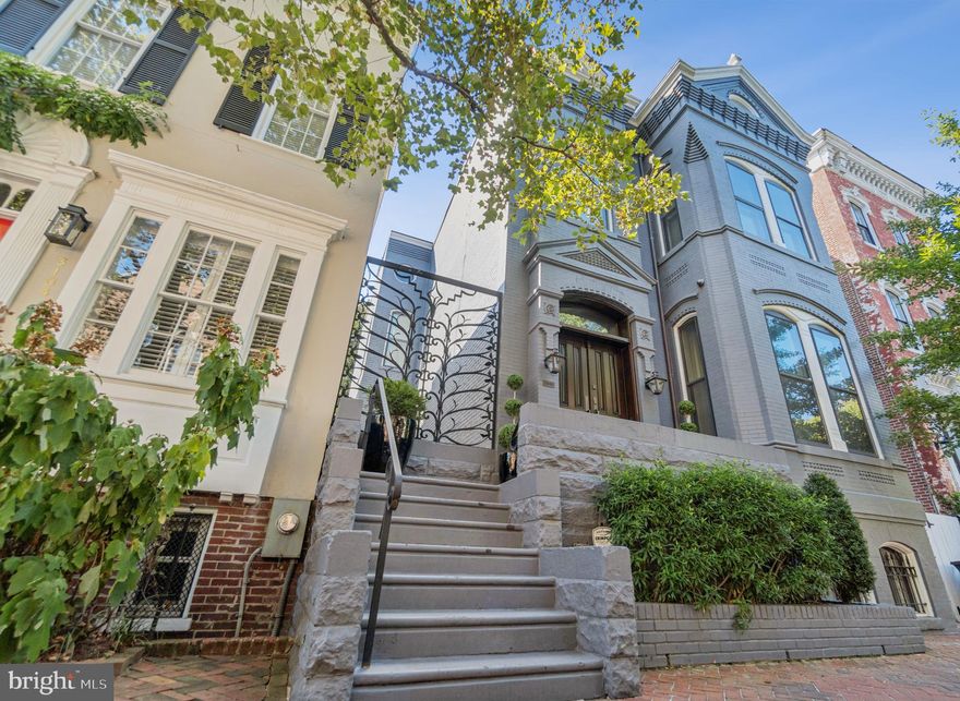 A rare Georgetown offering, this classic detached East Village Federal has been meticulously maintained and thoughtfully updated while preserving its timeless architectural detail. Featuring an expansive layout with soaring ceilings, hardwood floors, and a sunlit gourmet kitchen. The walkout level leads you to an immaculately landscaped tiered terrace. Complete with a detached guest house and 3-car garage parking—a true Georgetown rarity. (Upper Level 2 - Room Count Includes Guest House)