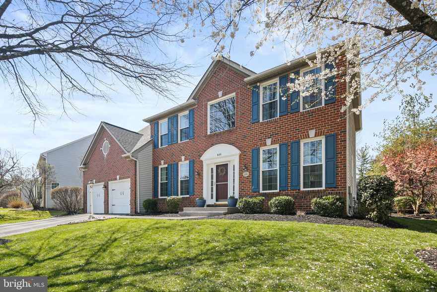 Stunning and fully updated brick colonial located in desirable "The Oaks at Five Farms" Neighborhood.   Three finished levels offer over 4,100 sq./ft. of finished space.   Original owners have completely updated this home creating an inviting and comfortable living space ideal for entertaining and everyday living both inside and outside. The exterior offers manicured flower beds and seasoned trees, a spacious stamped concrete patio with electric awning, a fire pit area along with plenty of grass for play . The interior showcases an open floor plan with an inviting 2-story foyer, gleaming hardwood flooring, 9’ ceilings & a fresh neutral color palate.  The fully updated kitchen and adjacent family room flank the rear of the home and offer tons of natural light and easy access to the gorgeous rear yard. You will love the updated kitchen boasting granite countertops, stainless steel appliances including induction stove,  island and breakfast room opening to spacious family room with gas fireplace. A conveniently located main level laundry area with garage access complete the main level. The upper level offers hardwood flooring throughout the 5  spacious bedrooms, all with great closet space.  The primary suite showcases a vaulted ceiling, large walk-in closet along with a tastefully update bath including a double vanity with granite countertops, soaking tub and separate shower. More living space is available in the fully finished lower level which houses a multi-purpose area great for movie night, playing pool, exercise, etc. An additional bonus room along with full bath could be used as a bedroom, hobby room, etc. This property offers so many conveniences to shopping, restaurants, golf, and all the major highways. **SEE UPLOADED DOCUMENT FOR FULL LIST OF UPDATES**