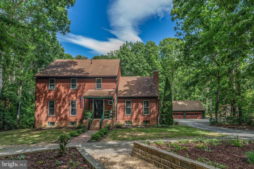 Location! Location! Location! This beautiful home on almost 4 picturesque acres is situated in the prestigious Riverbend high school district. As you approach this unique home, you will fall in love with the gorgeous landscaping complete with raised flower garden beds in the front yard and vegetable garden beds in the back yard. The extensive back yard is surrounded by lovely trees and boasts a luxurious multi-level deck and two patio areas, perfect for summer entertaining. 

Inside this unique home, you will enjoy exquisite and thoughtful custom features such as a large fire place in the living room, multiple windows, a wood stove, many closets, as well as many upgrades.

Just as the rest of the house, the living room with four windows with new tasteful blinds, an elegant fireplace and hardwood flooring has lots of character and is perfect for family time or gathering with friends. It is freshly painted and has new ceiling fans. 

You will love preparing your favorite dishes in the spacious renovated kitchen with a brand-new counter, sink, and light fixtures. Additionally, a breakfast area with a bay window, a pantry with French doors, stainless steel appliances and beautiful tile flooring are sure to make this space one of your favorites. 

The kitchen leads to the bright elegant dining room with two large windows, hardwood flooring and a crown and chair rail moldings. 

Next to the dining room, you can relax and read a book or play games or do other activities in the sizeable library with three large windows, elegant moldings and hardwood flooring.  This room can be turned into a study/studio/games room depending on your family's needs and preferences.

The half bath on the main level is fully renovated and beautiful. Could you use some extra storage space? The fully renovated laundry/mud room shows off multiple cabinets, a closet, and a large sink.  

From the laundry room, you can walk to the gorgeous newly screened in back porch, part of the multi-level deck. Imagine yourself enjoying a morning cup of coffee and the lovely outdoors in this pleasant space complete with two fans. 

On the second floor, you will find four sizable bedrooms all freshly painted with new carpeting and ceiling fans. The expansive master bedroom boasts two windows with new blinds and two closets. You will fall in love with the luxurious newly renovated master bathroom with two sinks, a bathtub, a shower and a huge closet. The main bathroom is also fully renovated. Additionally, there is a linen closet in the hall. 

Let your imagination fly in the spacious recently renovated basement! It boasts a NTC additional bedroom, a storage room with many cabinets and shelves and two large rooms that can be used as a den, gym, library, play room, school room, hobby room, activity room, or anything you would like them to be. 

No doubt, you will appreciate a detached four car garage with a new roof and tons of overhead storage. This property also has a large shed.

Additional recent updates include: a leafless gutter system by Thompson Creek, a water softener upgrade, new pressure tank, a new concrete cap on chimney and cleaned chimney associated with wood burning stove, new carpet on the second floor and in the basement, two new HVAC units, new ceiling fans throughout the house and back porch.

This home is a must see. Schedule a showing today!