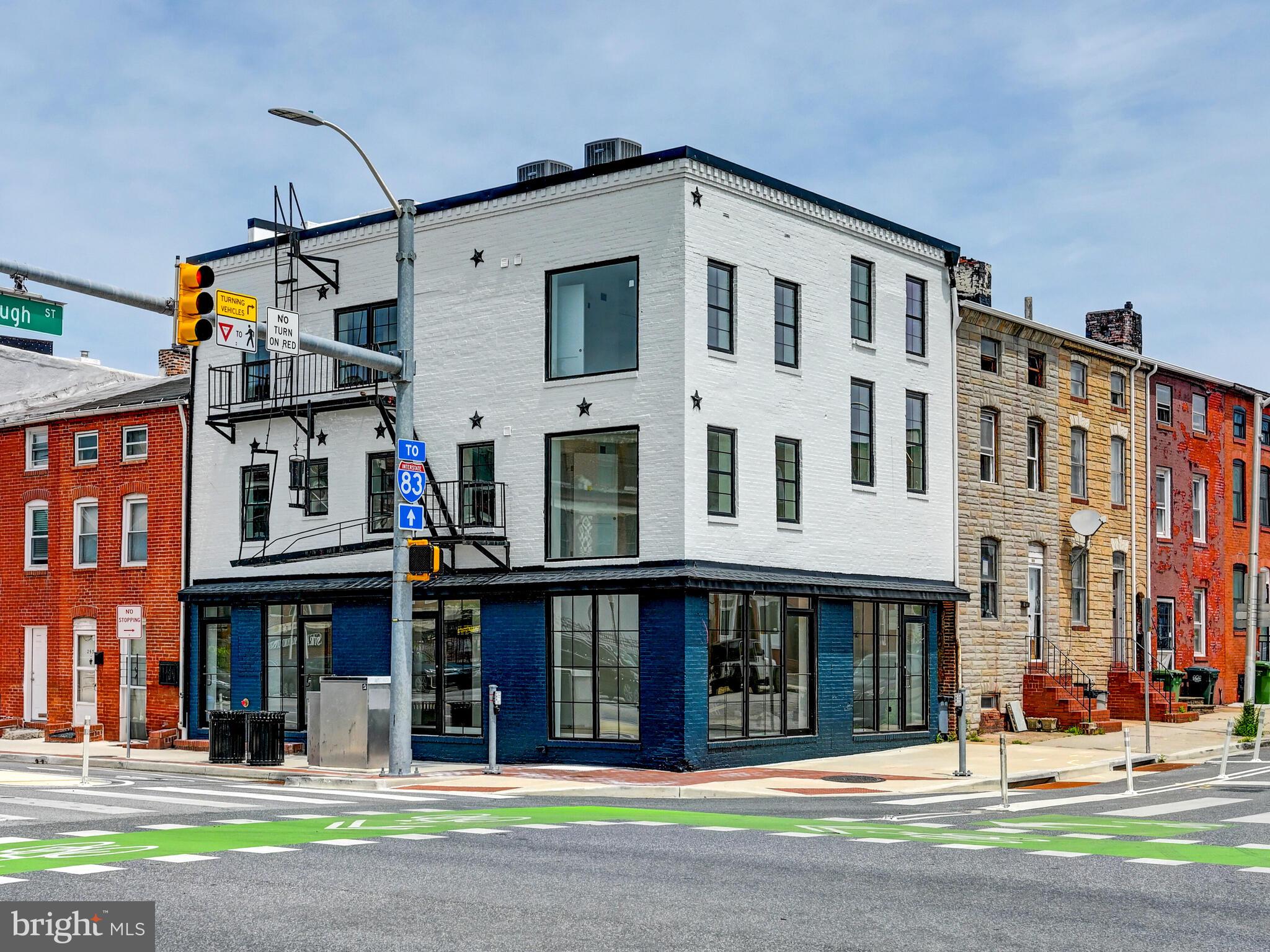 This is a one level commercial space with open layout that has great visibility on Central Avenue just beyond Harbor East and Harbor Point. Large windows on Central and on Gough Street allow for great light. Many possible uses and tenant can work with owner to design the space for tenant's use needs. Tenants to do due diligence in regard to use and zoning.