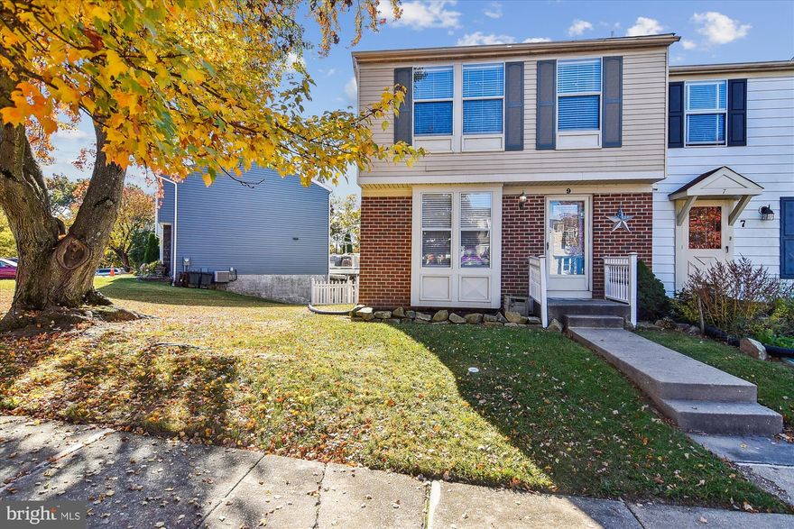 Just bring your boxes and suitcases to this newly updated end of group townhome on a lovely tree lined street! The  many upgrades/updates as well as  Sellers contribution of a home warranty make this home a worry free "just move in and enjoy" choice.  Improvements/Updates are: New Roof/2017, HVAC/2019, Lower Level waterproofing/2023, New Kitchen/2024, Upper level bath/2019, Main level Powder Room/2012, Lower level full bath completion/2024, Entire Home newly painted/2024, New flooring on all levels/2024, New Sump Pump/2024, Deck power washed/2024. Enjoy the cozy wood burning fireplace that includes a heatilator that warms the  entire home. Pet friendly fenced rear yard. Home is bright and inviting with the very convenient  Foyer and  Front kitchen layout. No need to travel far or mess up your living room when bringing in your groceries or removing wet or snow covered shoes and outerwear. Added bonus of a main level Powder Room provides a bathroom on every level.  Convenient location near White Marsh Mall, The Avenue,  The Library,  Honeygo Blvd and quick access to 95. Be sure to add this home to your next tour.