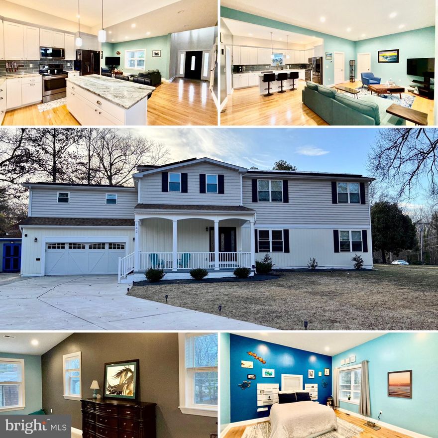 An assumable 2.375% VA loan is available, subject to eligibility requirements, with an option for a second mortgage to cover the remaining balance. This home was completely renovated 2021 featuring 10-foot ceilings, brand-new interior, stainless steel appliances and more. This bright and spacious 5-bedroom, 3.5-bathroom residence is situated on a convenient corner lot. It offers hardwood flooring throughout the downstairs, staircase, and upstairs hallway. The open kitchen includes 42-inch wall cabinets, stainless steel appliances, granite countertops, glass backsplash, and large island, perfect for entertaining. There are two primary suites, one on the main floor, both with private bathrooms walk-in closets. Additionally, two more bedrooms are located upstairs, sharing a hallway bathroom. Laundry rooms are available on both levels. A large bonus room above the garage provides space for storage, crafts, or a gym. An additional room upstairs can serve as an office or a fifth bedroom. Multipurpose room off kitchen could be used as a home school classroom, dining, craft room, home office or whatever is needed. The oversized 24X24 garage includes a work bench and a 220/240 outlet. The property also includes an 8x12 storage shed and a backyard patio area designed as a private oasis. Tons of flexible use space in this home! Must see to believe. Home warranty included and will transfer to buyer.

The property benefits from proximity to the Calvert Manor Civic Association, offering access to a park, playground, tennis court, and a kayak ramp to the Potomac River. It is located just 2 miles from Piscataway Park/Nature Preserve, 4 miles from National Colonial Farm, and 15 miles from Washington, DC.