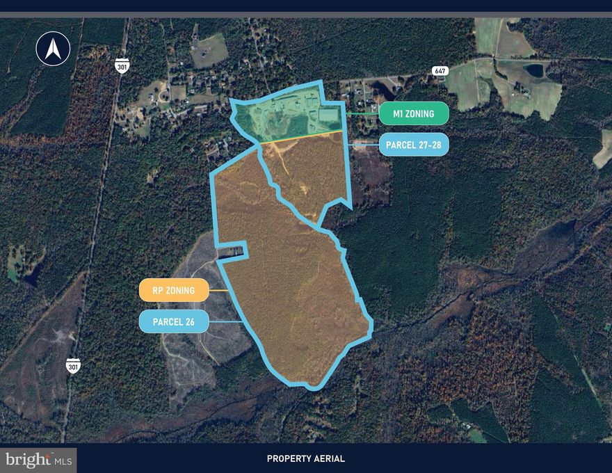 • Parcel 28 and 29 include 26 Acres of M1 zoned industrial land in Caroline County and 51.4 Acres of RP Land within the parcels.

 • Parcel 26 includes 144.3 Acres of RP Land, available separately or in addition to parcels 28 & 29

 • Caroline County M1 zoning allows for a wide range of industrial uses including contractor’s equipment and storage facilities, lumber yards and sawmills, and building materials storage yards.