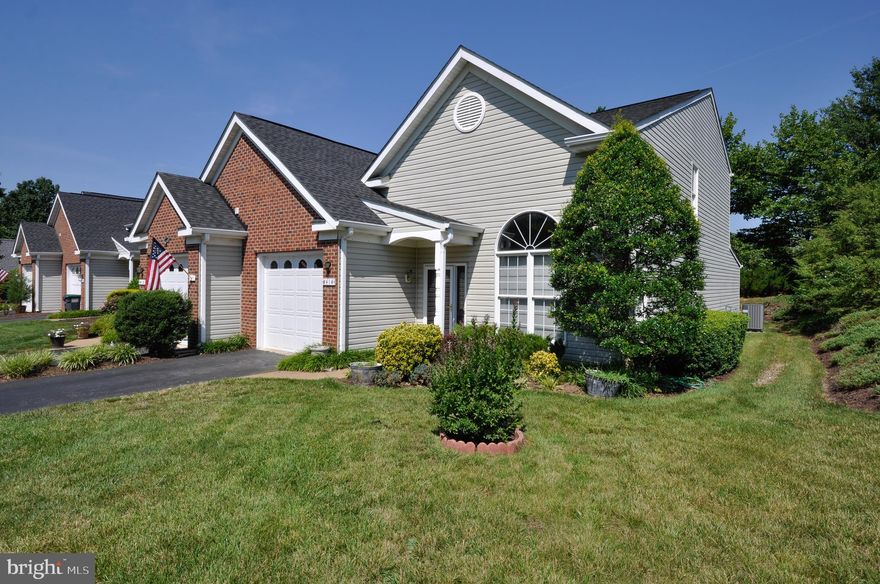 Terrific end unit patio home! Over 2300 square feet finished*16 x12 first floor master suite*Light and bright with high ceilings*Corian countertops2nd floor offers 2 over-sized bedrooms, full bath and spacious loft*Large private patio*Low maintenance living includes all lawn maintenance including grass cutting/mulching plus annual gutter cleaning*NOT 55plus community*NEW roof in 2018 with 50 year shingles*NEWER appliances*Newer HVAC unit*Walk to community pool, tennis and public golf course*