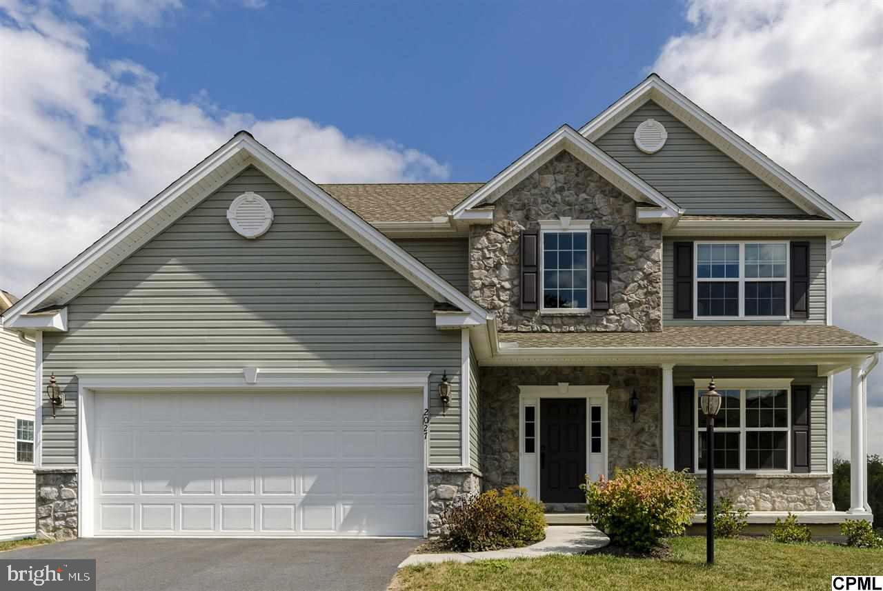 A beautifully built classic model w/ all the finishes! Grand cathedral foyer leads to an open kit w/ sun rm. Wood floors & cherry cabinets, pantry, granite cntrtps, tile backsplash, kitchen island, stainless appliances! Opens to a beautiful family rm w/ stone fireplace. Ample natural light. Dining rm w/ tray ceiling, chair rail, crown molding throughout. Upstairs laundry rm w/ amazing layout w/ luxury finishes.