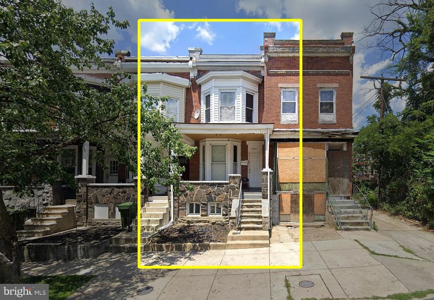 Solid 3-bedroom, 1.5-bath rental property featuring a covered porch and a backyard, offering outdoor space and long-term usability. The home is currently rented, providing immediate income for an investor.

Located near major employers including UMMC, VA Medical Center, SSA (Woodlawn), and Baltimore City government offices. Convenient access to W North Ave, Reisterstown Rd, and nearby bus routes, with close proximity to the West Baltimore MARC Station and connections to Metro and regional transit. The surrounding area also offers a solid Walk Score, giving access to local services, retail, and transportation options.

Important: Property is being sold subject to short sale approval. All buyer offers must include the required Short Sale Contingency Addendum.

Schedule your showing today!