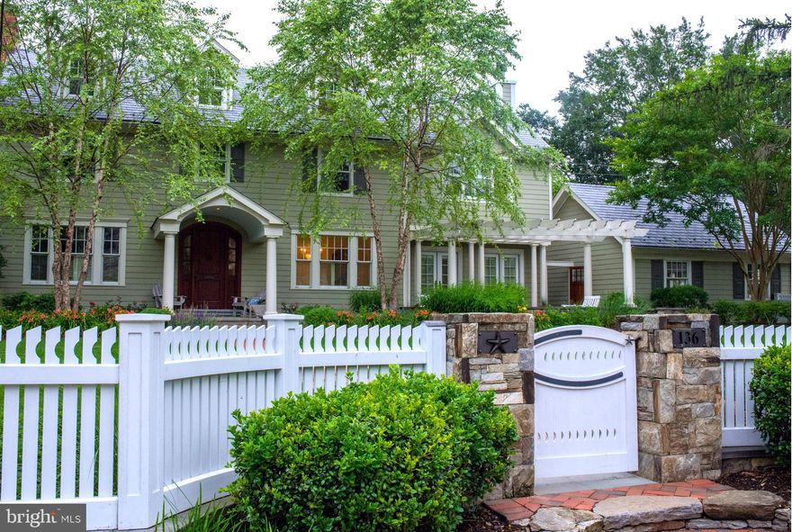 Listed & Sold Simultaneously.Classic, Updated Center Hall Colonial w Gorgeous Landscaping & charm.. HiEnd Upgrades throughout.  Hardwoods, Gourmet Kitchen, Blue-stone outdoor kitchen and fireplace, detached garage, synthetic slate shingles, wine rm, exercise rm, dog rm, separate renovated 1940's garage for bike, kayak storage, Brazilian hw covered porch, screened porch, custom fence & more!